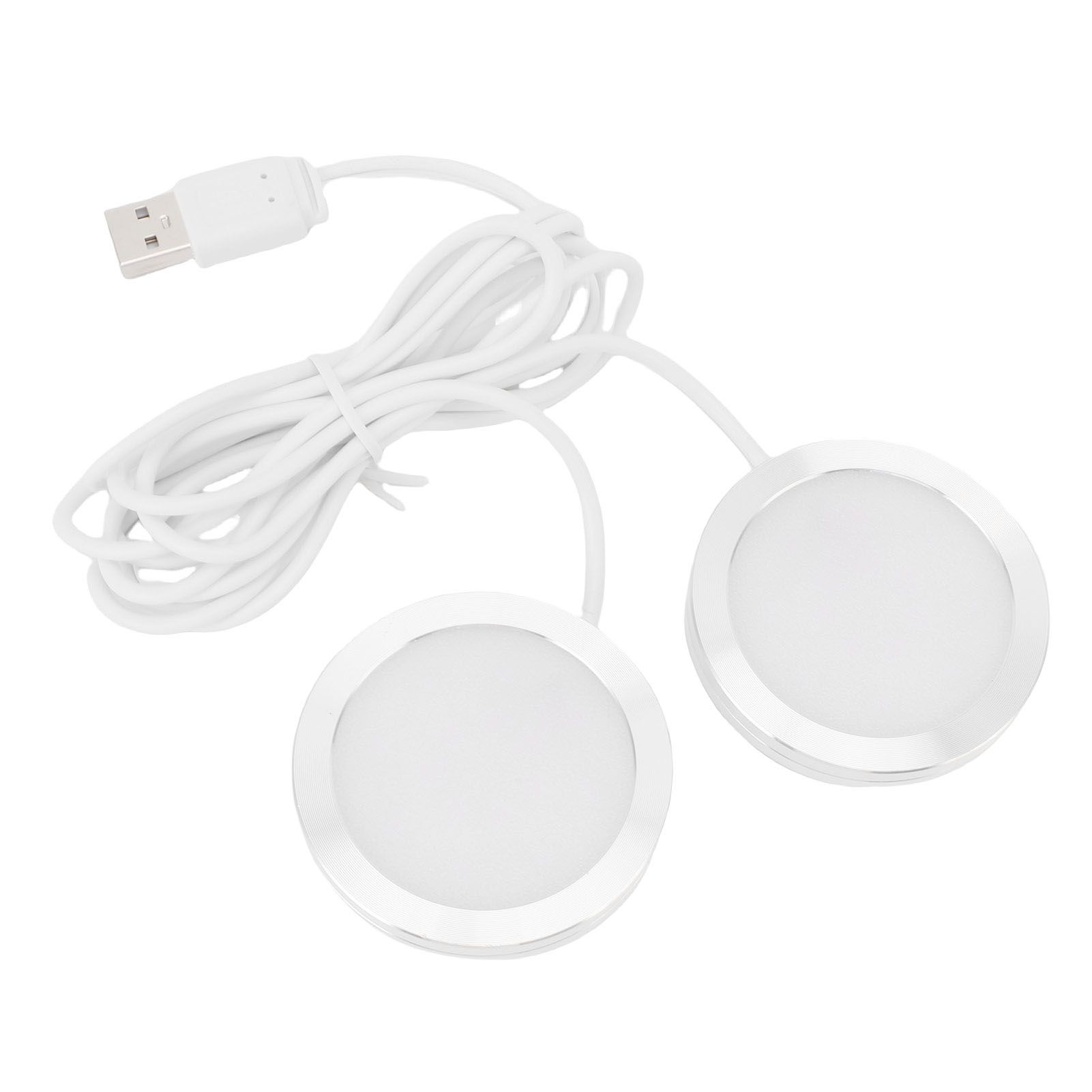 Dual Heads Round LED Spotlight Indoor Mini Ultra Slim 5V USB Under Counter view 8