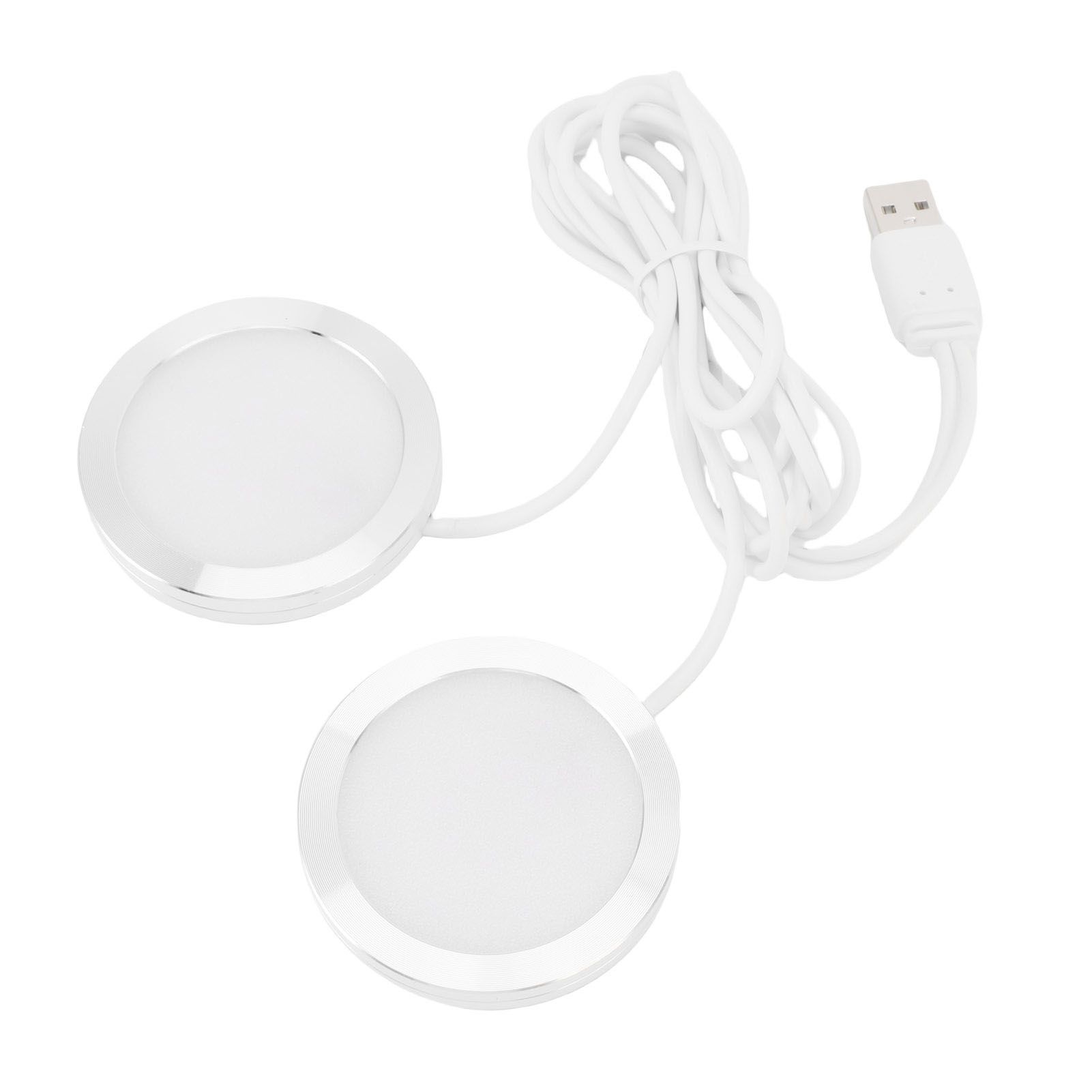 Dual Heads Round LED Spotlight Indoor Mini Ultra Slim 5V USB Under Counter view 9