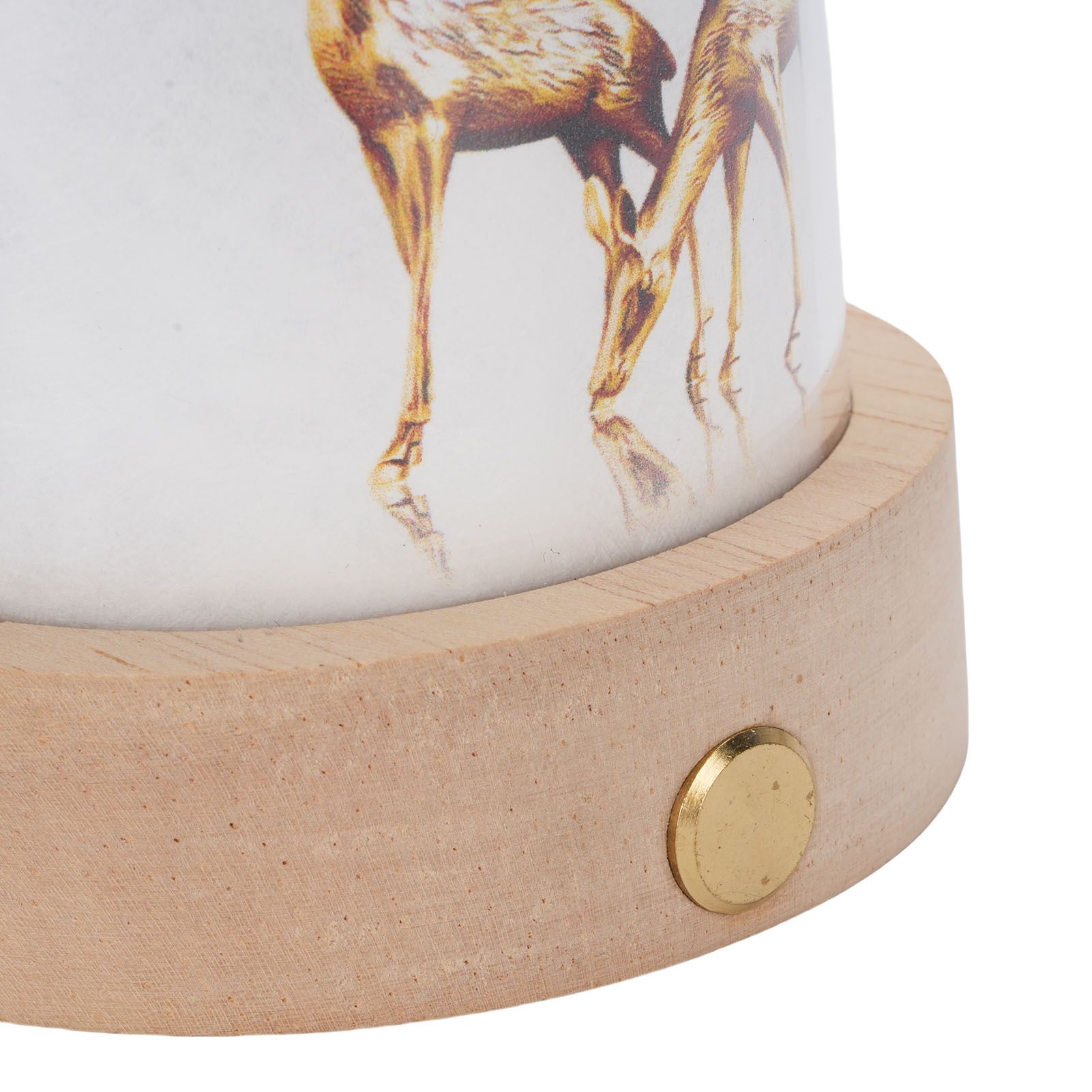 Touch Table Lamp Solid Wood PC 3 Color Temperatures Stepless Dimmable Cordless view 5