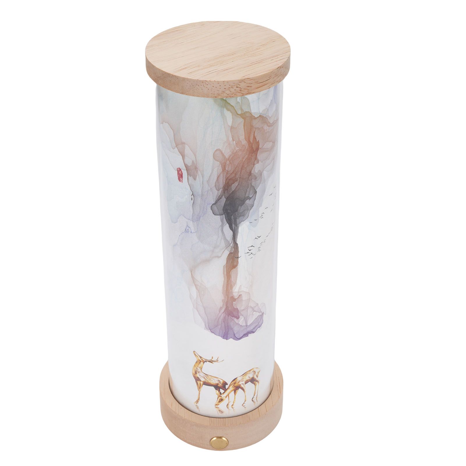 Touch Table Lamp Solid Wood PC 3 Color Temperatures Stepless Dimmable Cordless view 7