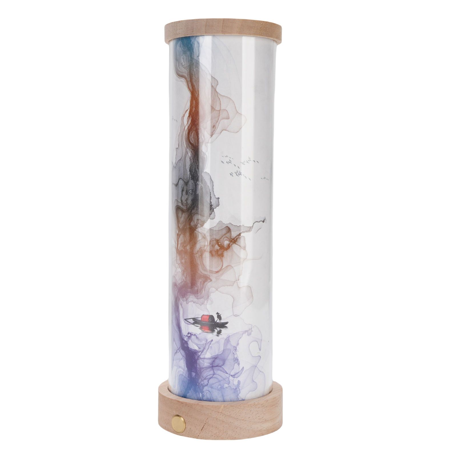 Touch Table Lamp Solid Wood PC 3 Color Temperatures Stepless Dimmable Cordless view 7