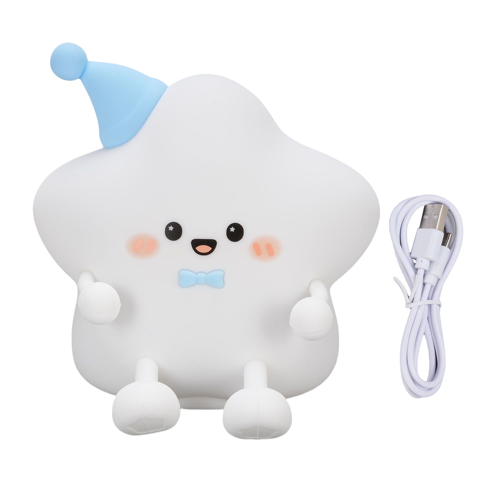 Cute Star Night Light for Bedroom Silicone Nursery Night Light 1200mAh Battery view 3