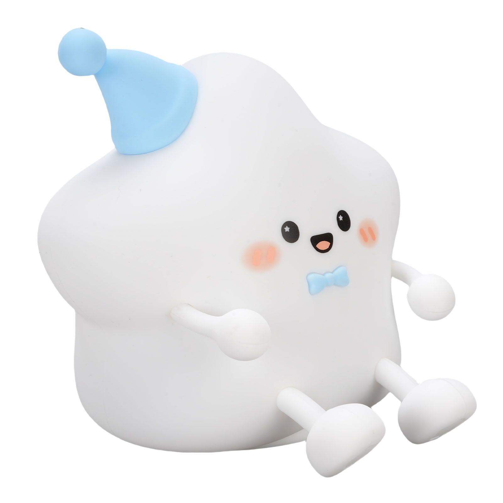 Bedside Night Light Cute Star Shape Silicone Rechargeable Nursery Nightlight