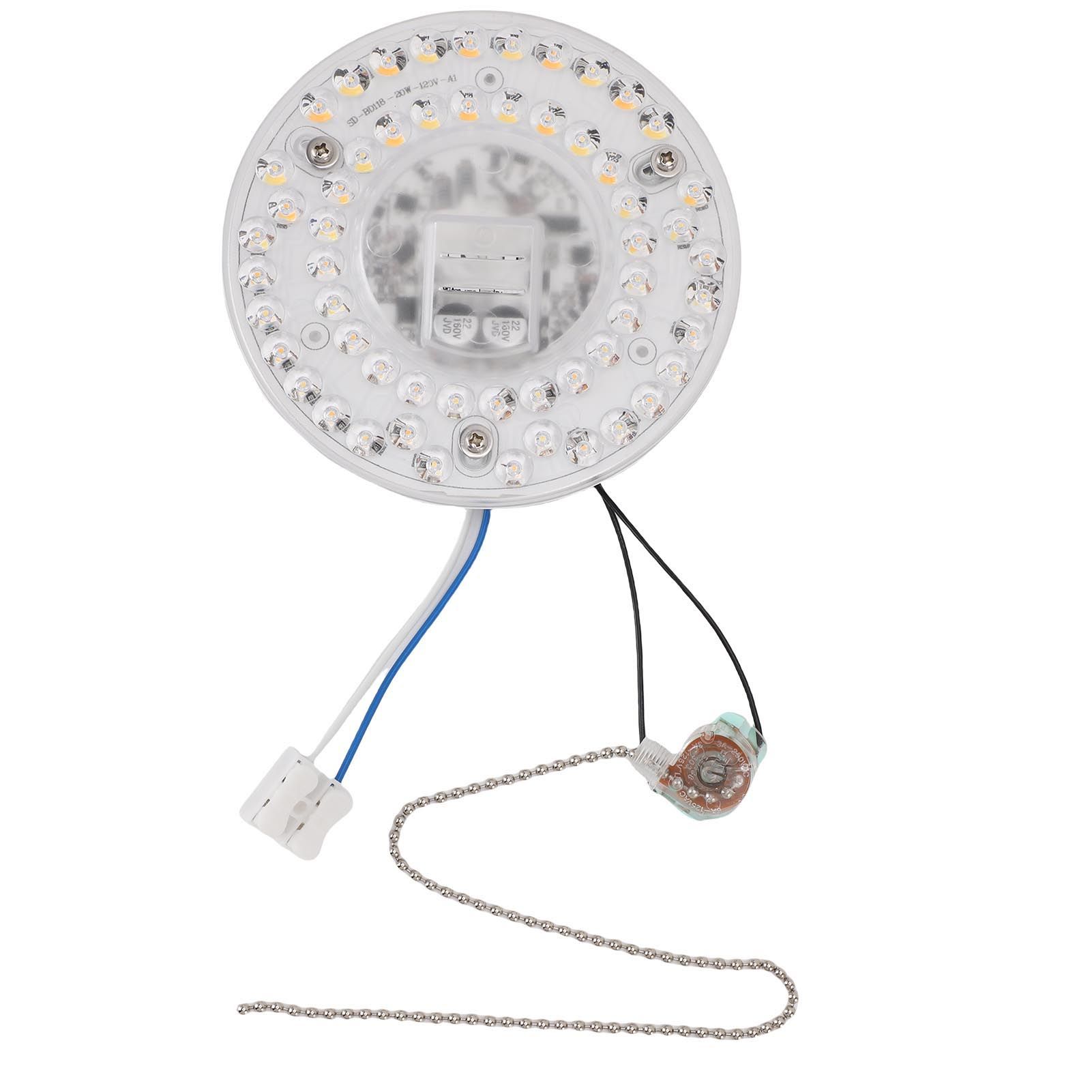 LED Ceiling Fan Light Retrofit Kit 4.7 Inch 20W 2100LM 3 Color Temperatures view 3