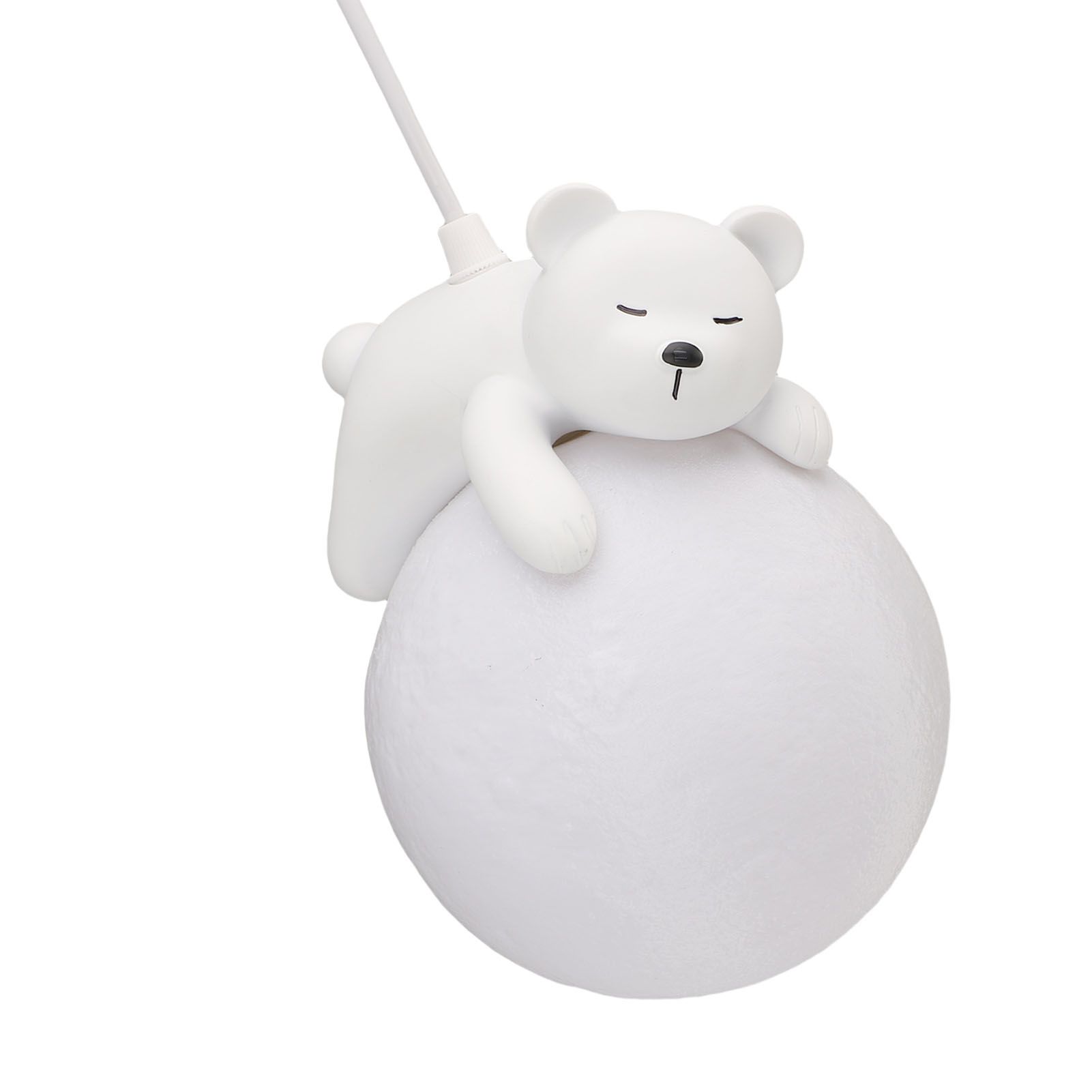 Bear Moon Pendant Lamp 3D Moon Pendent Light Ceiling Hanging Lamp for Bedroom view 4