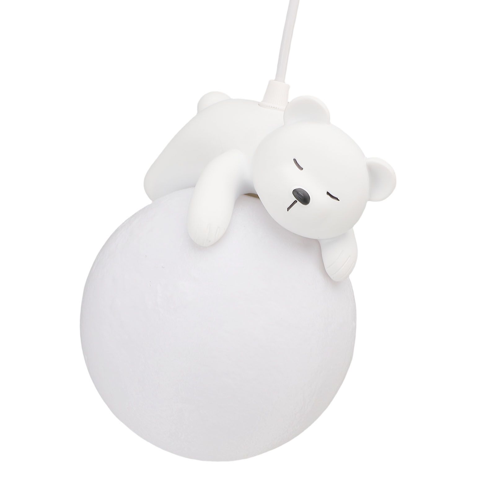 Bear Moon Pendant Lamp 3D Moon Pendent Light Ceiling Hanging Lamp for Bedroom view 9