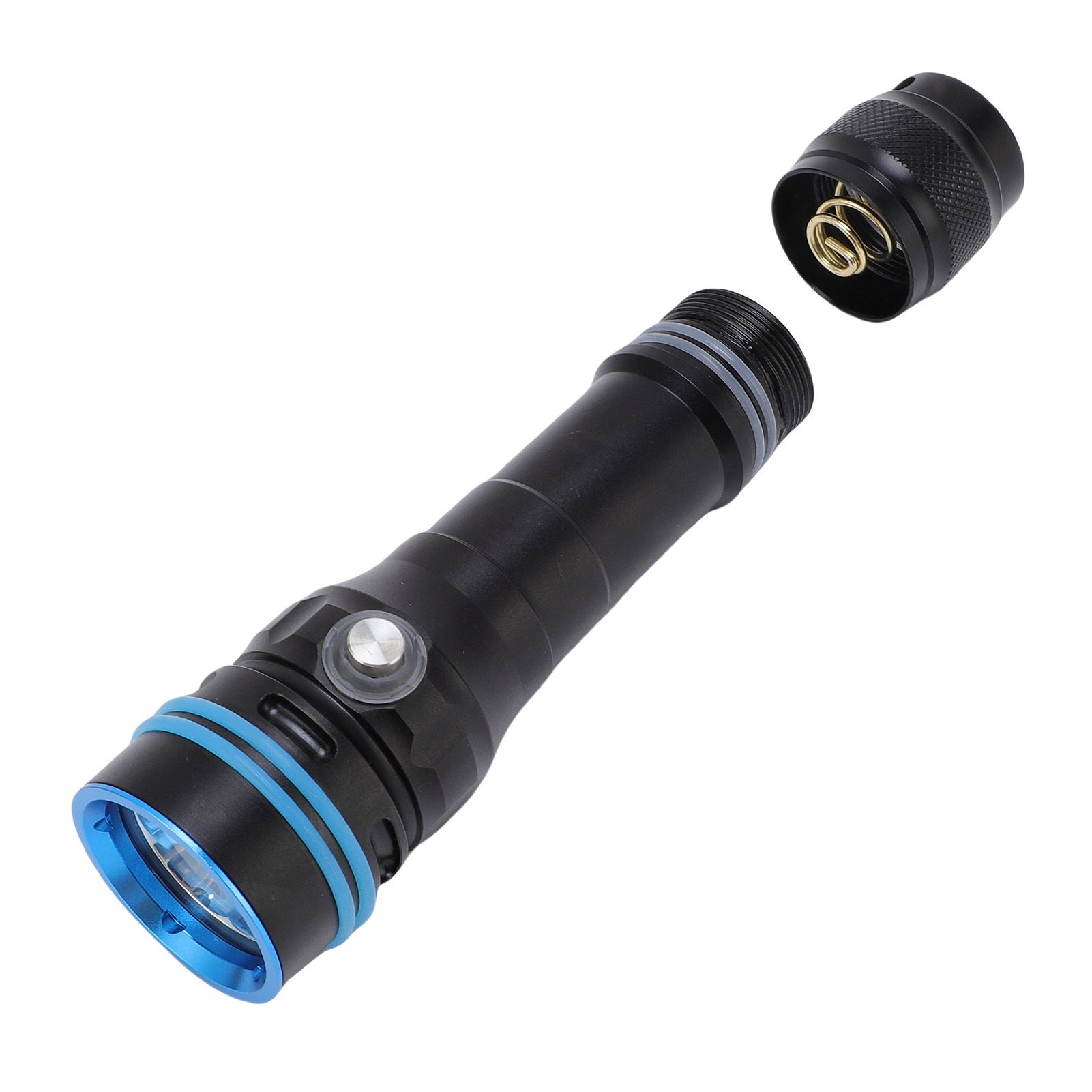 Scuba Diving Flashlight IPX8 Watertight 4 Modes 3600LM Dive Light with Power