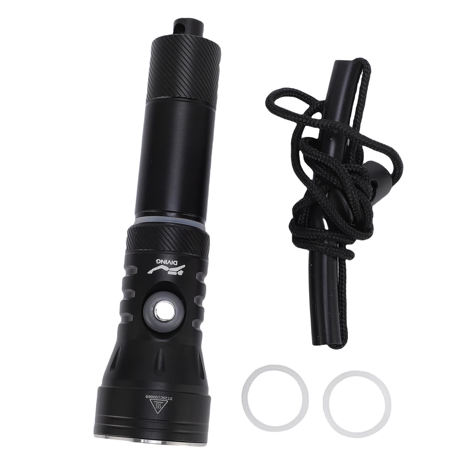 Diving Flashlight Aluminum Alloy IPX8 Rainproof 2000LM 5 Modes 100M Underwater view 3