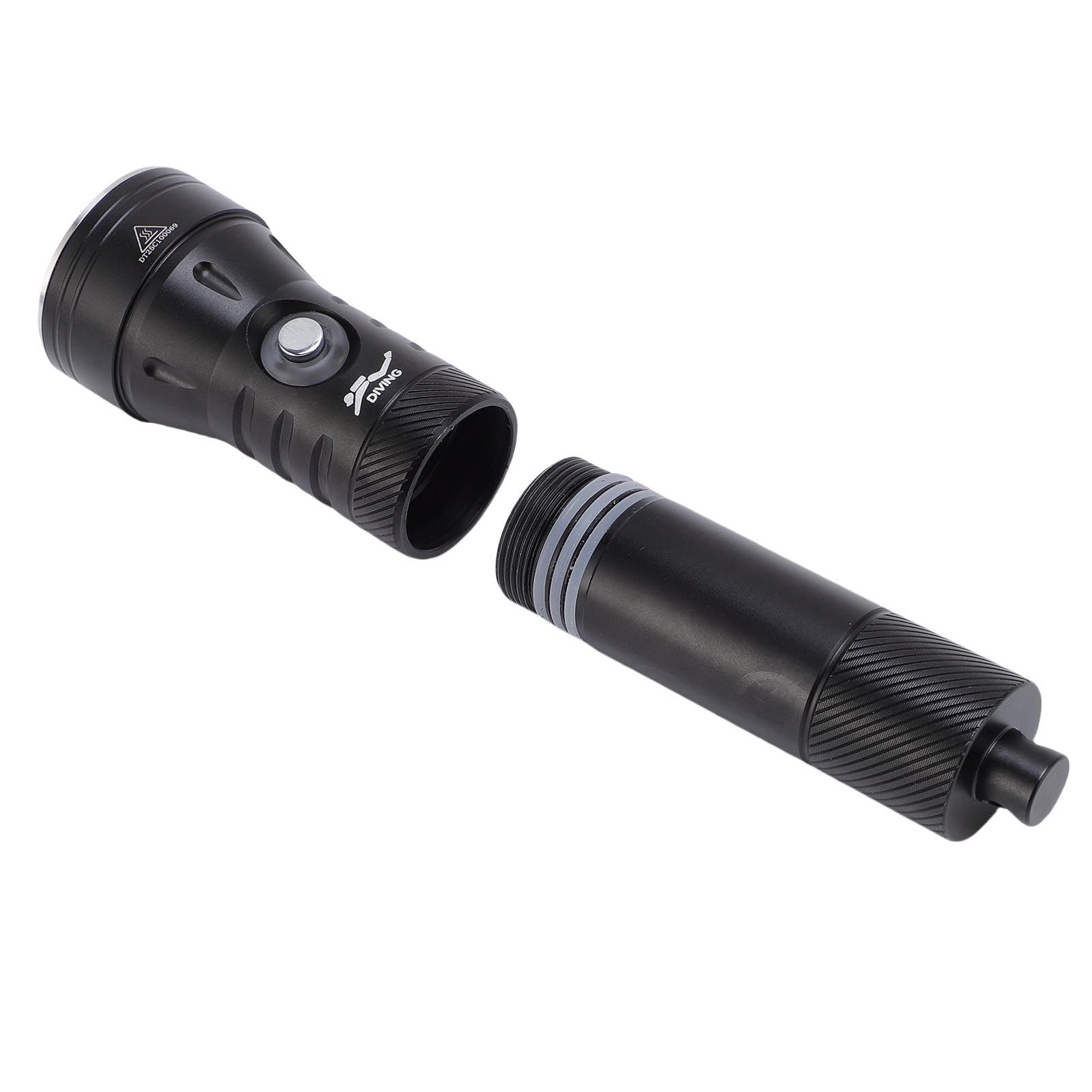 Diving Flashlight Aluminum Alloy IPX8 Rainproof 2000LM 5 Modes 100M Underwater view 6