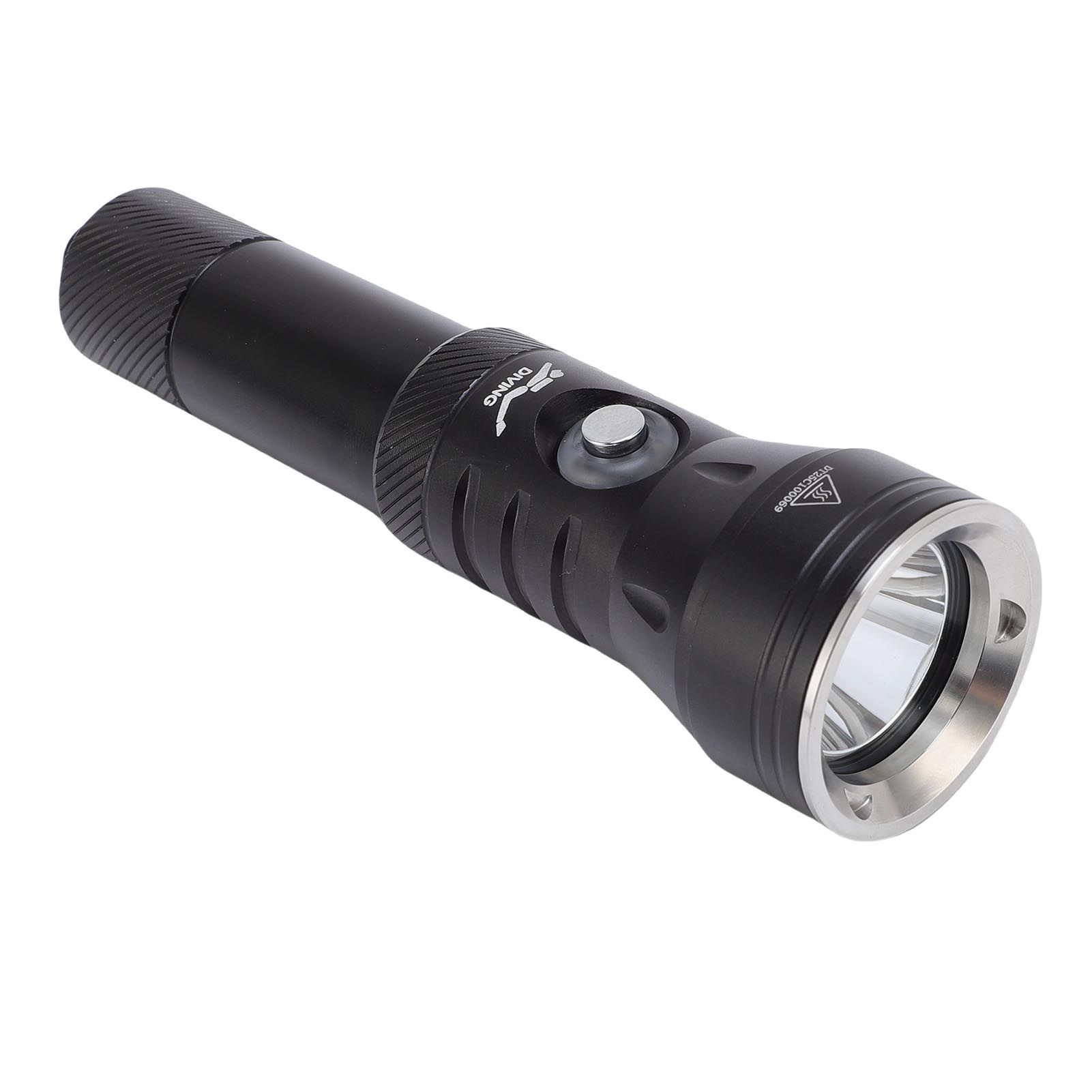 Diving Flashlight Aluminum Alloy IPX8 Rainproof 2000LM 5 Modes 100M Underwater view 8
