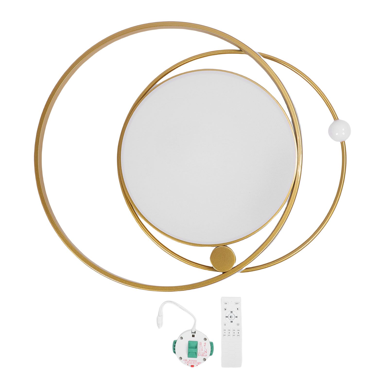 Modern LED Ceiling Light Dimmable Flush Mount Ceiling Lamp with Remote Control view 2