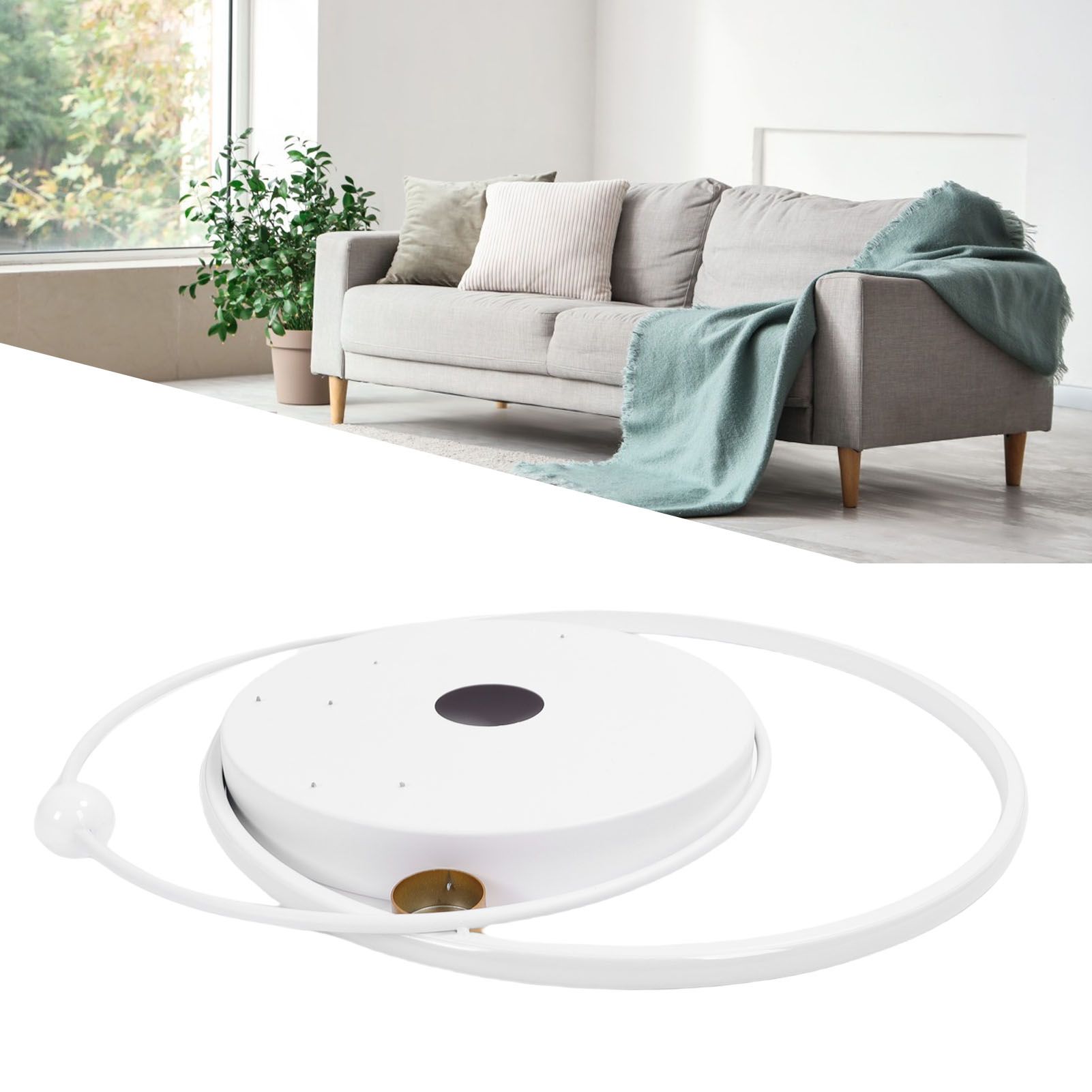 Modern LED Ceiling Light Dimmable Flush Mount Ceiling Lamp with Remote Control view 11