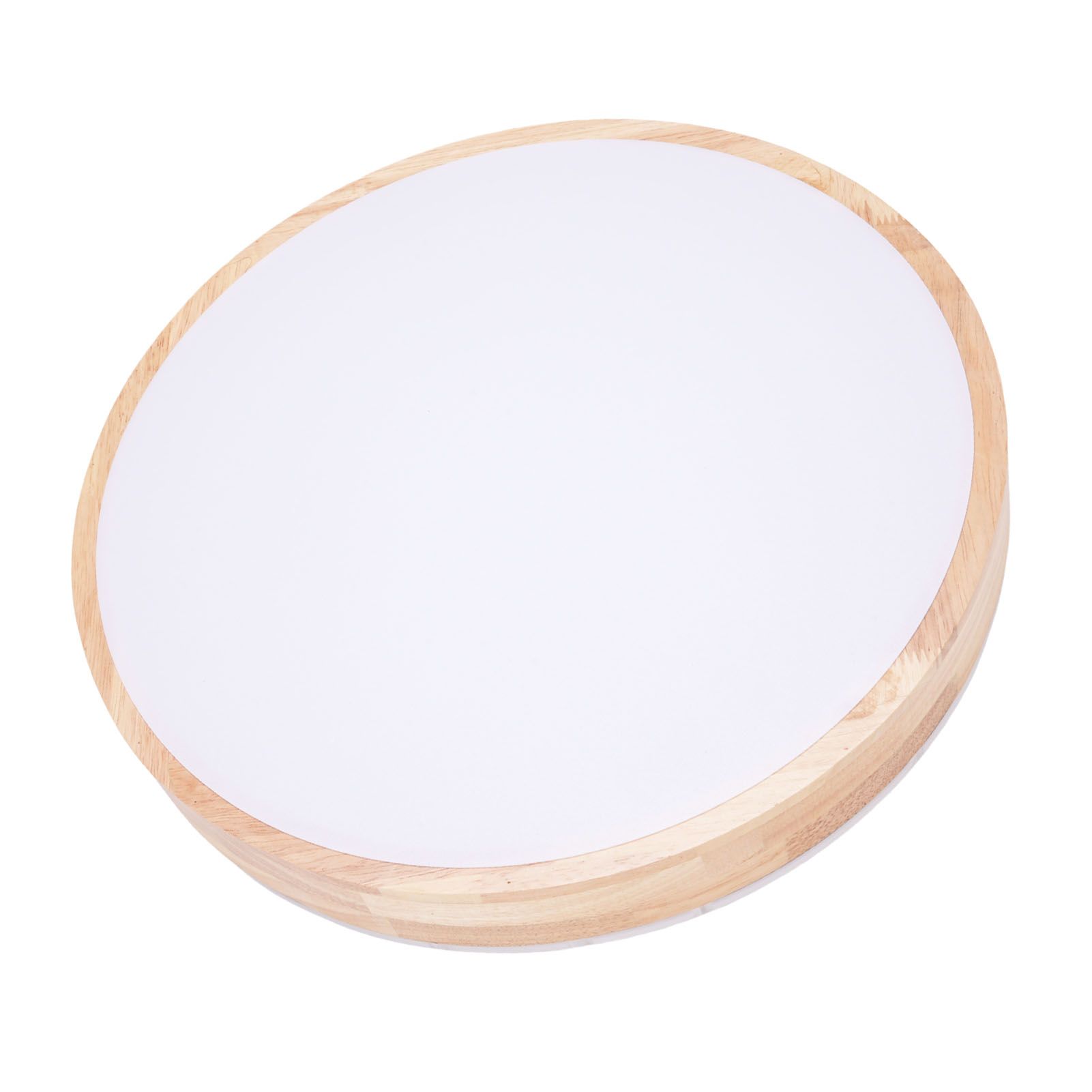 LED Flush Mount Ceiling Light Wooden 3000K to 6500K Dimmable Round Ceiling view 4