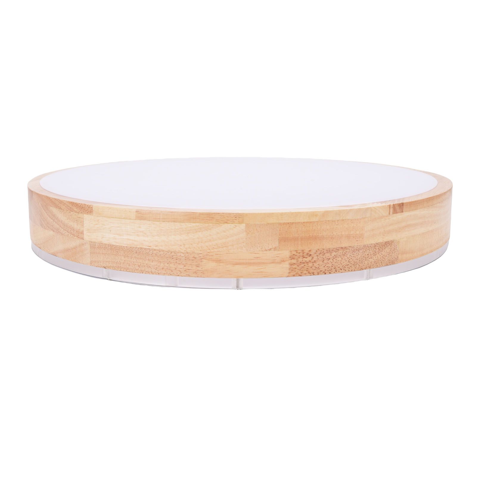 LED Flush Mount Ceiling Light Wooden 3000K to 6500K Dimmable Round Ceiling view 9
