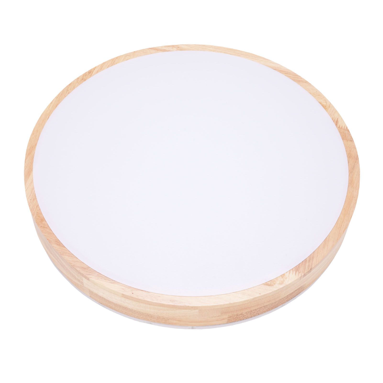 LED Flush Mount Ceiling Light Wooden 3000K to 6500K Dimmable Round Ceiling view 8