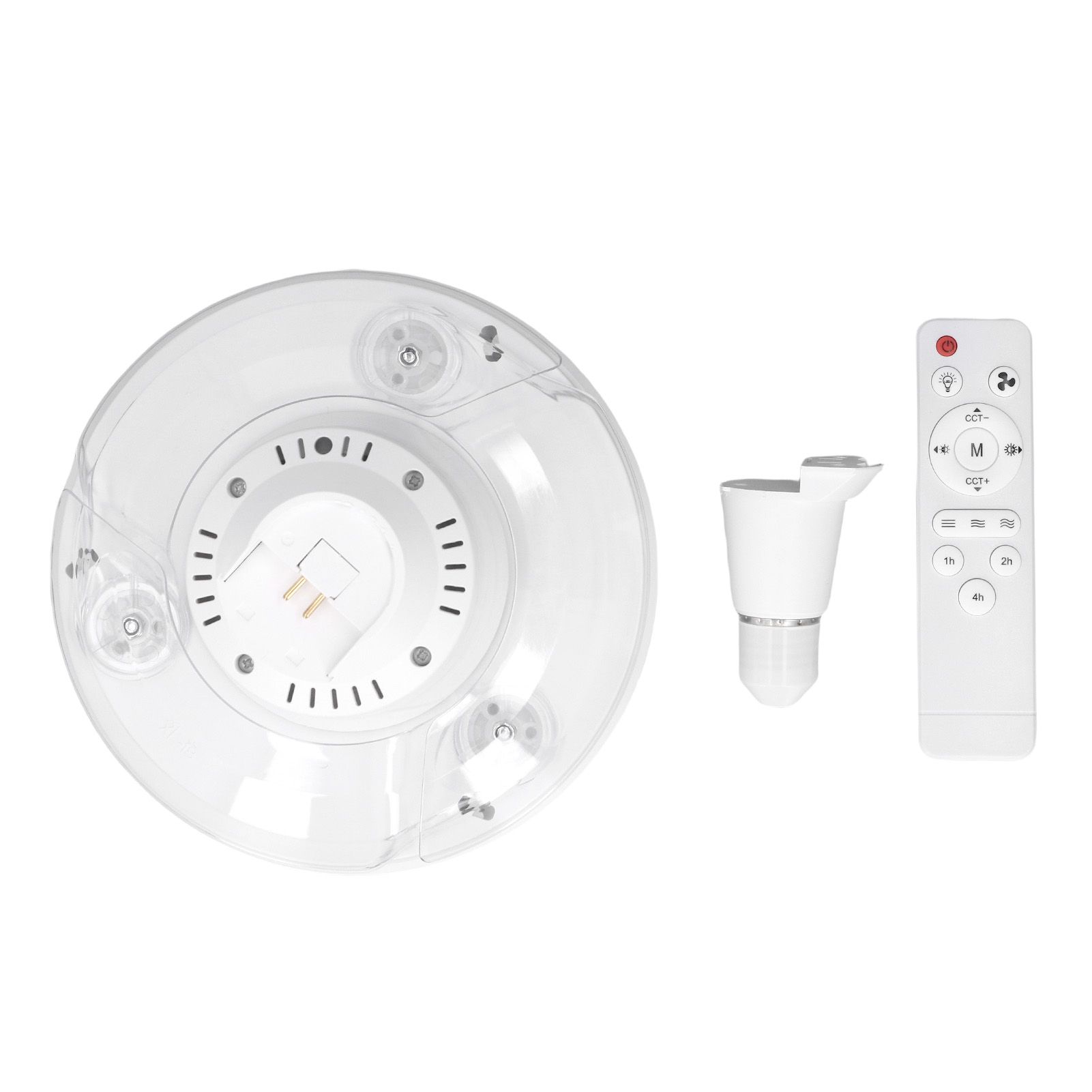 Socket Ceiling Fan Light 3 Color Temperatures Dimmable 2 in 1 Design Small view 3