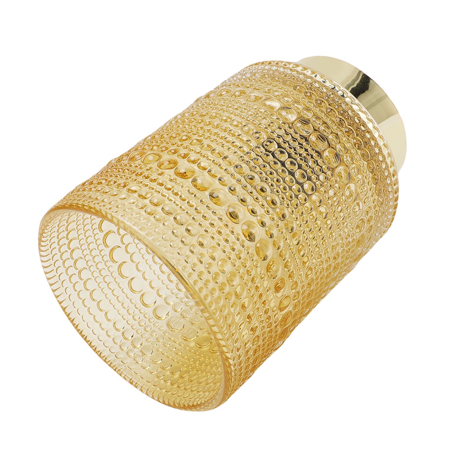 Battery Operated Lamp with Timer LED Bulb Amber Glass Table Lamp Decorative