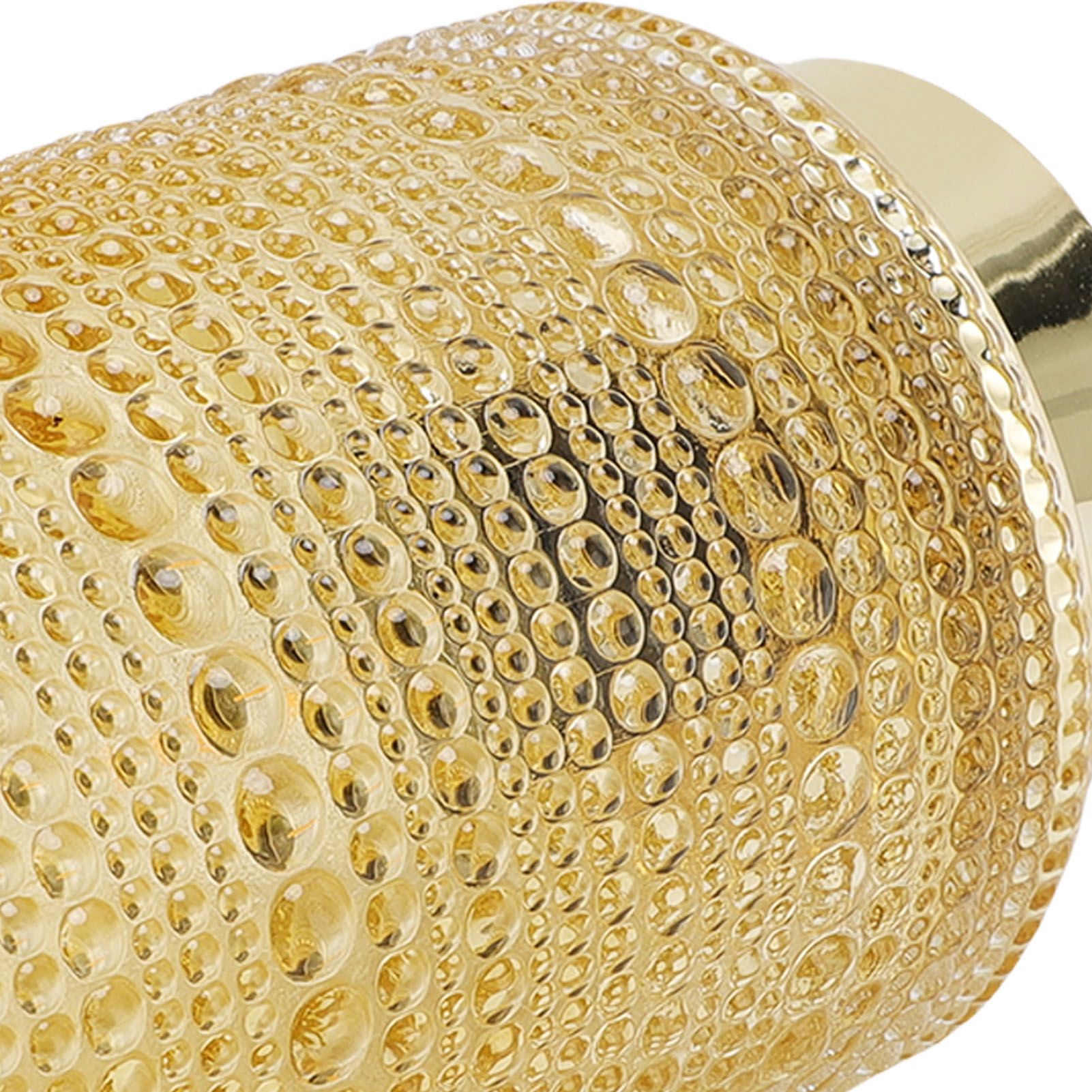 Battery Operated Lamp with Timer LED Bulb Amber Glass Table Lamp Decorative view 2