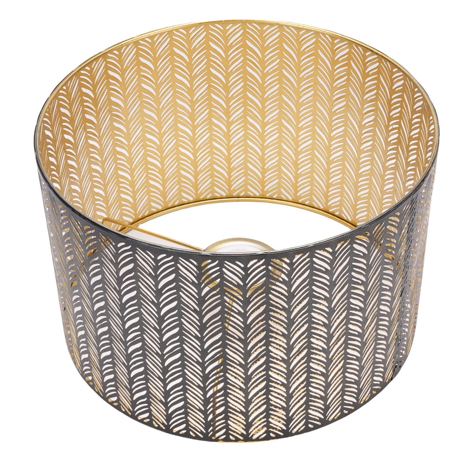 Metal Lampshade E14 E27 Iron Cylinder Shape Hollow Out Leaf Decorative Lamp