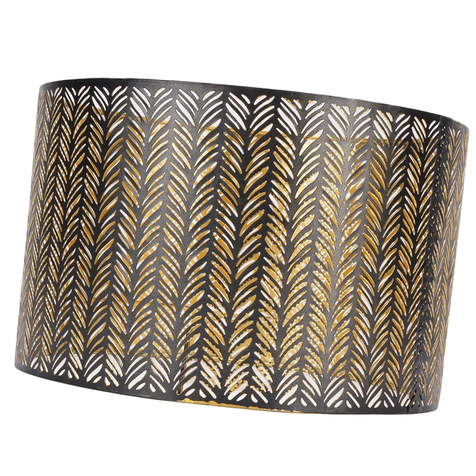 Metal Lampshade E14 E27 Iron Cylinder Shape Hollow Out Leaf Decorative Lamp view 8
