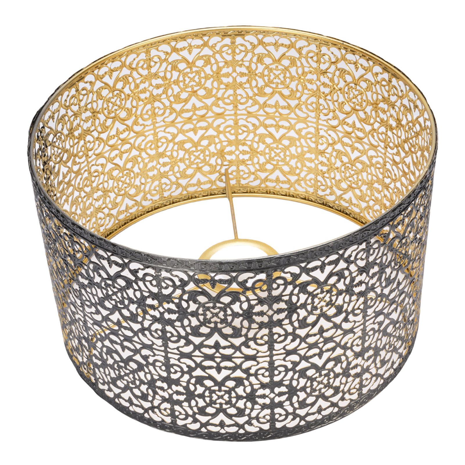 Metal Lampshade E14 E27 Iron Hollow Out Modern Decorative Cylinder Lamp Shade — image 1