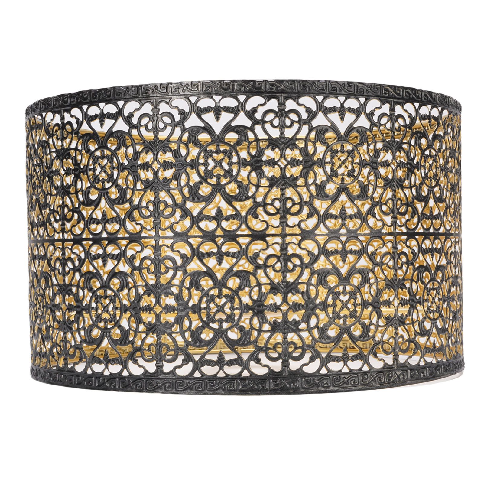 Metal Lampshade E14 E27 Iron Hollow Out Modern Decorative Cylinder Lamp Shade view 3