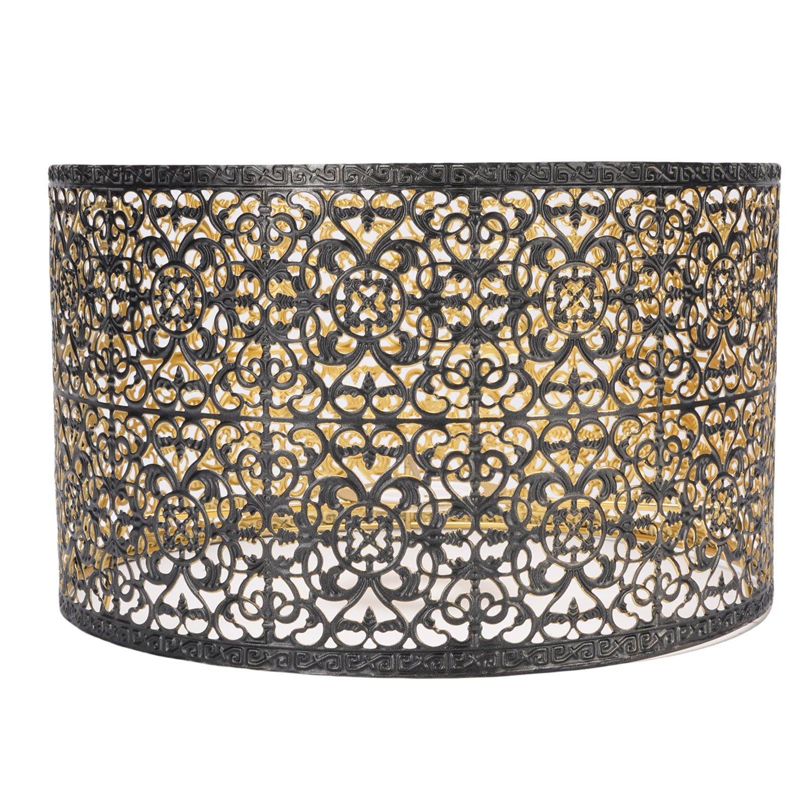 Metal Lampshade E14 E27 Iron Hollow Out Modern Decorative Cylinder Lamp Shade view 8