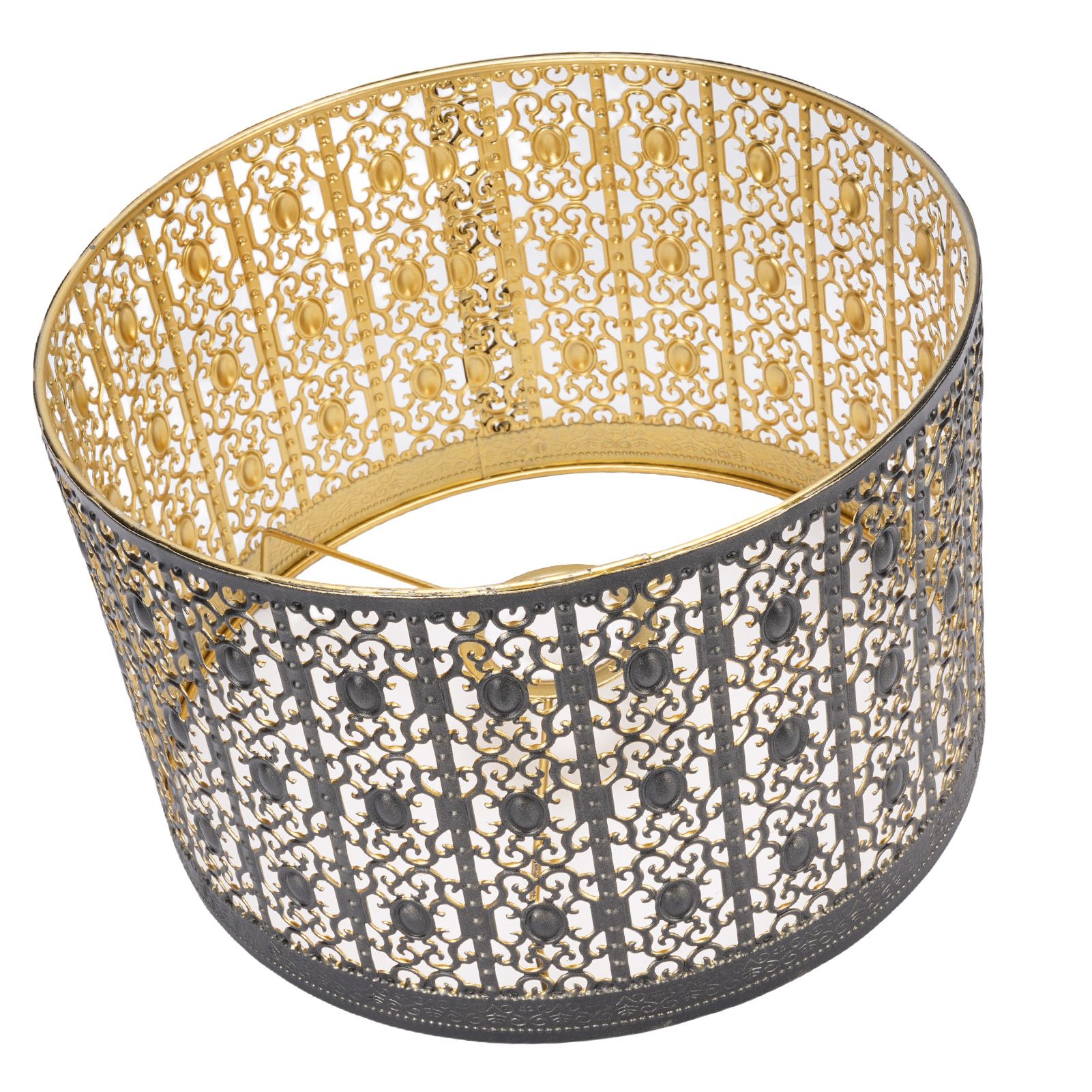 Metal Lamp Shade High Light Transmittance Modern Decorative Hollow Iron view 9