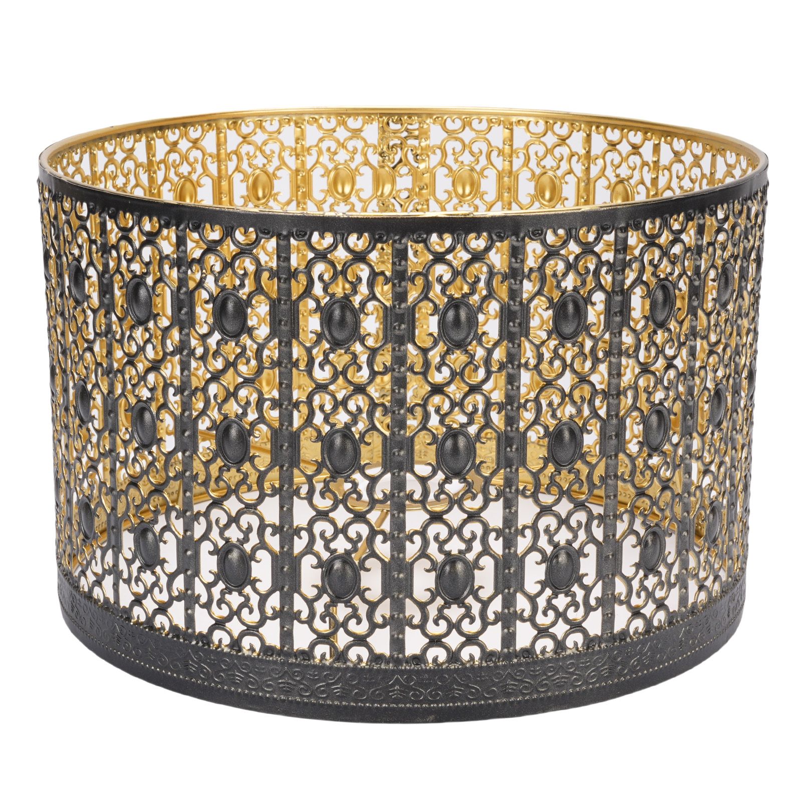 Metal Lamp Shade High Light Transmittance Modern Decorative Hollow Iron view 11
