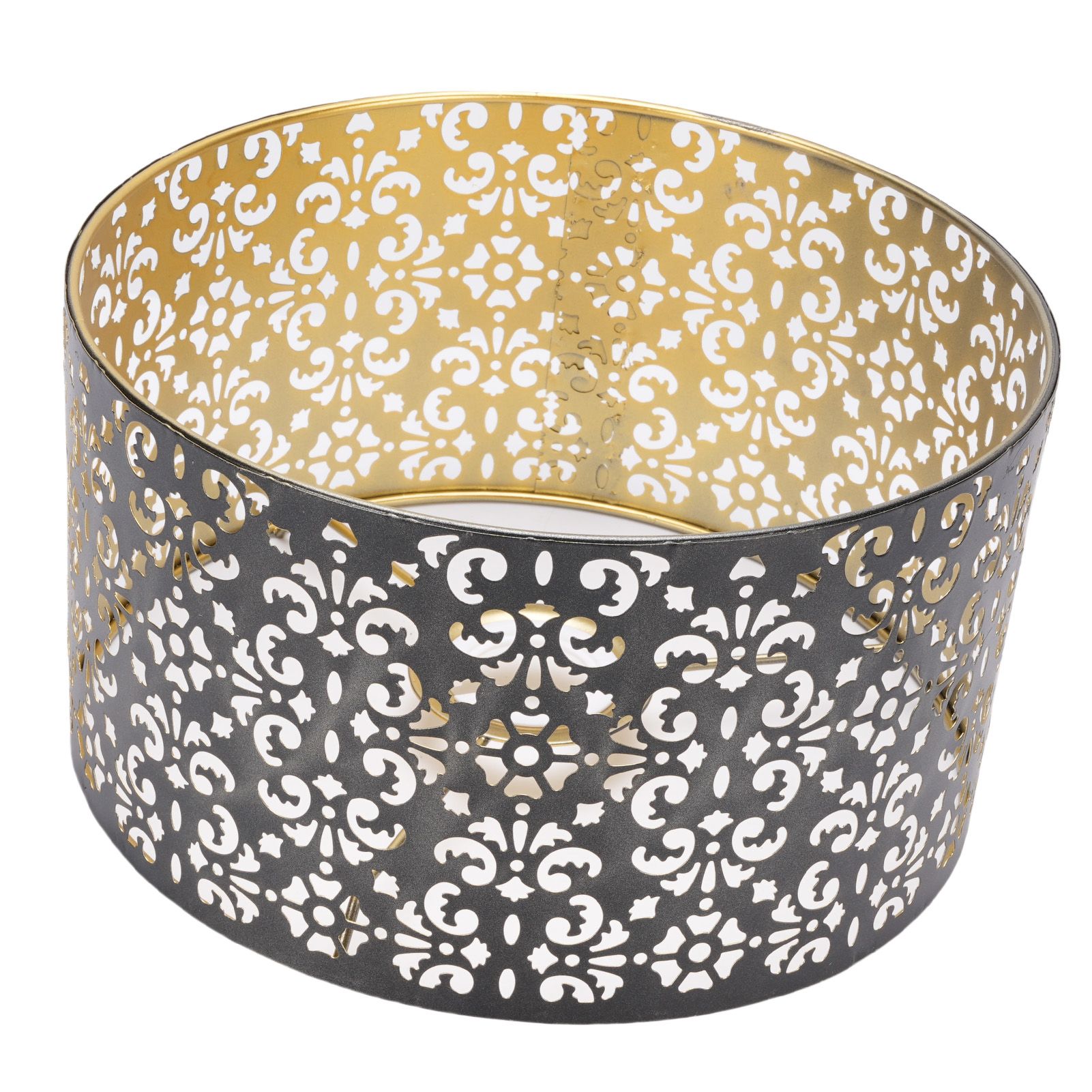 Metal Hollow Lamp Shade Aesthetic Iron Hollow Out Flower Pattern Lampshade for — image 1