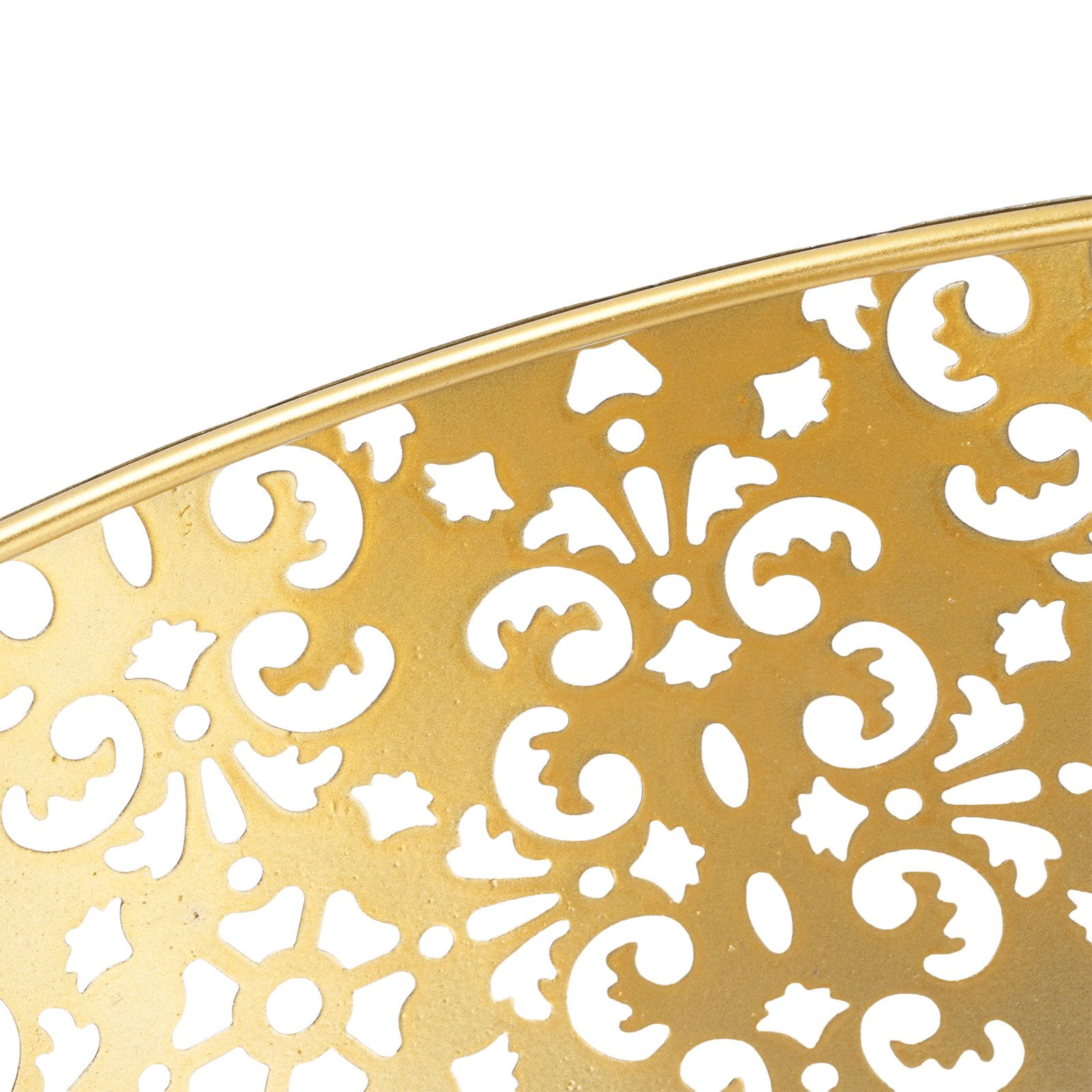 Metal Hollow Lamp Shade Aesthetic Iron Hollow Out Flower Pattern Lampshade for view 2