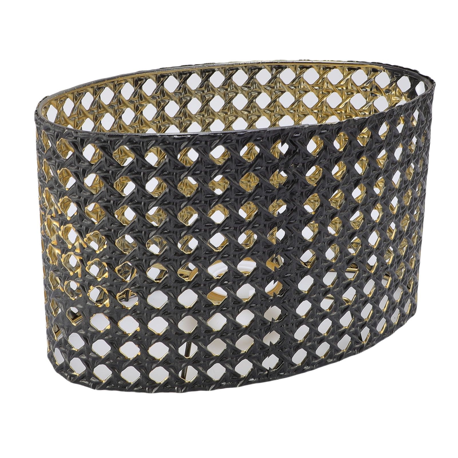 Lamp Shade Oval Shaped Metal Decorative Hollow Out Lampshade for E27 E14 Table view 4