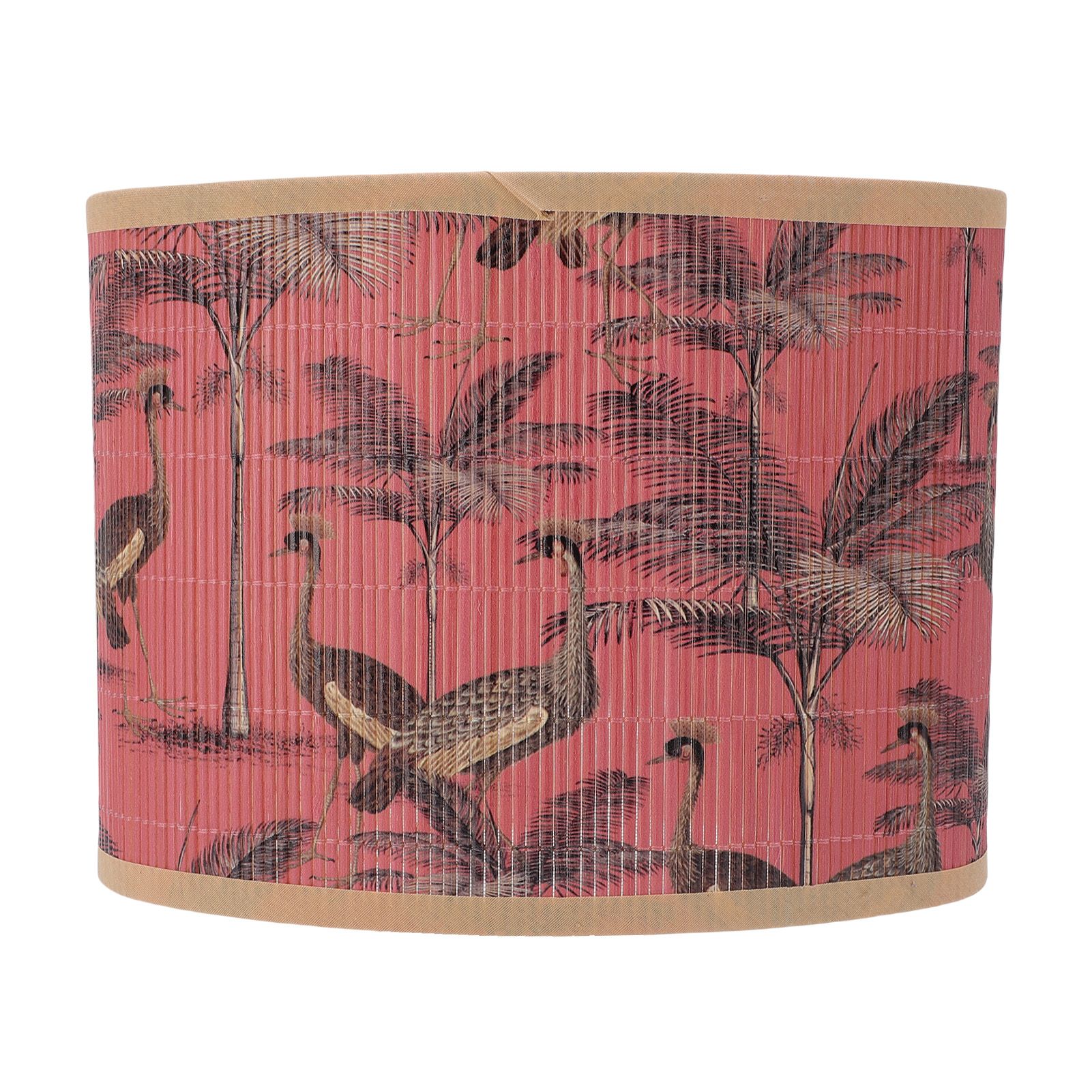 Boho Drum Lampshade Printed E27 E14 Decorative Vintage Woven Drum Lamp Shade view 6
