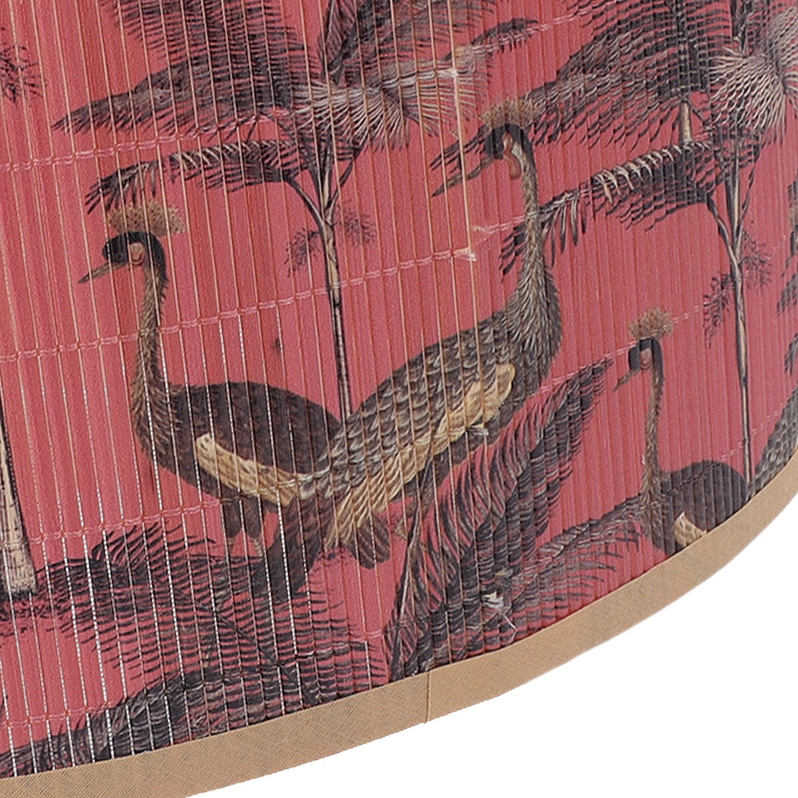 Boho Drum Lampshade Printed E27 E14 Decorative Vintage Woven Drum Lamp Shade view 7