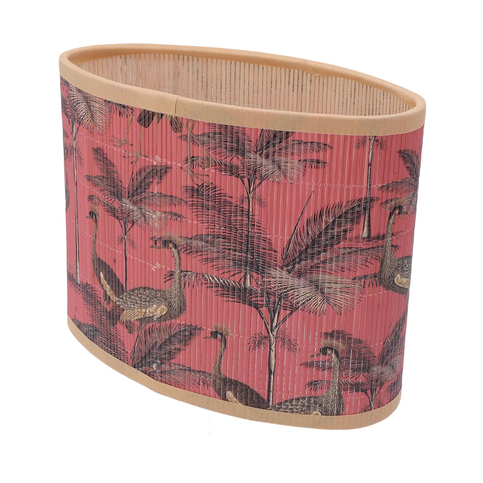 Boho Drum Lampshade Printed E27 E14 Decorative Vintage Woven Drum Lamp Shade view 8