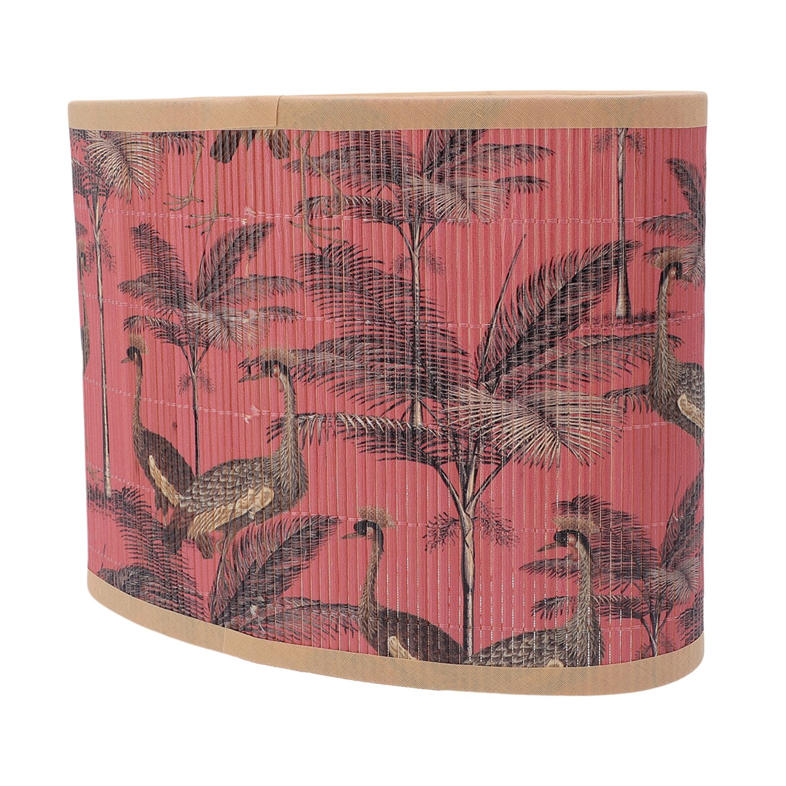 Boho Drum Lampshade Printed E27 E14 Decorative Vintage Woven Drum Lamp Shade view 9