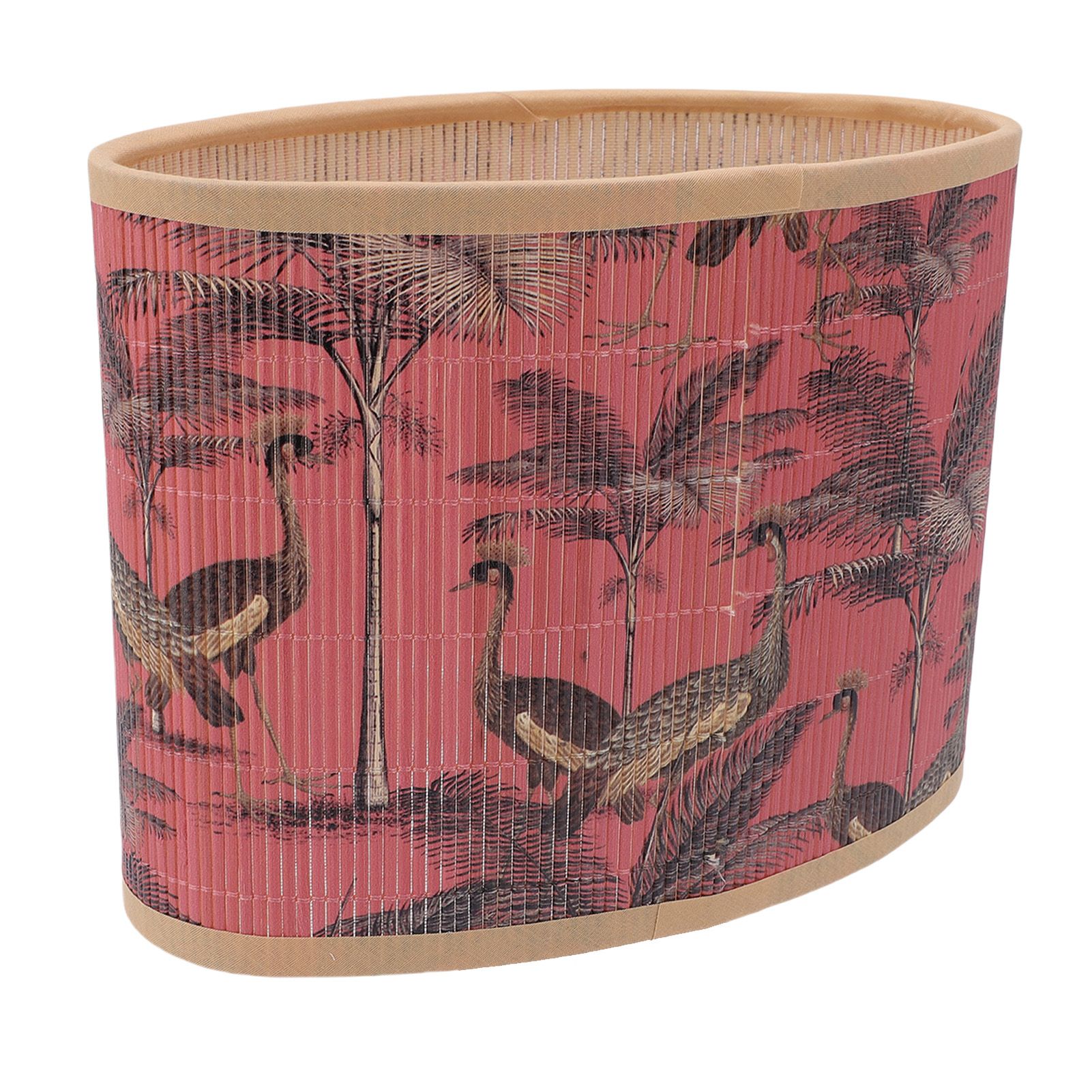 Boho Drum Lampshade Printed E27 E14 Decorative Vintage Woven Drum Lamp Shade view 10