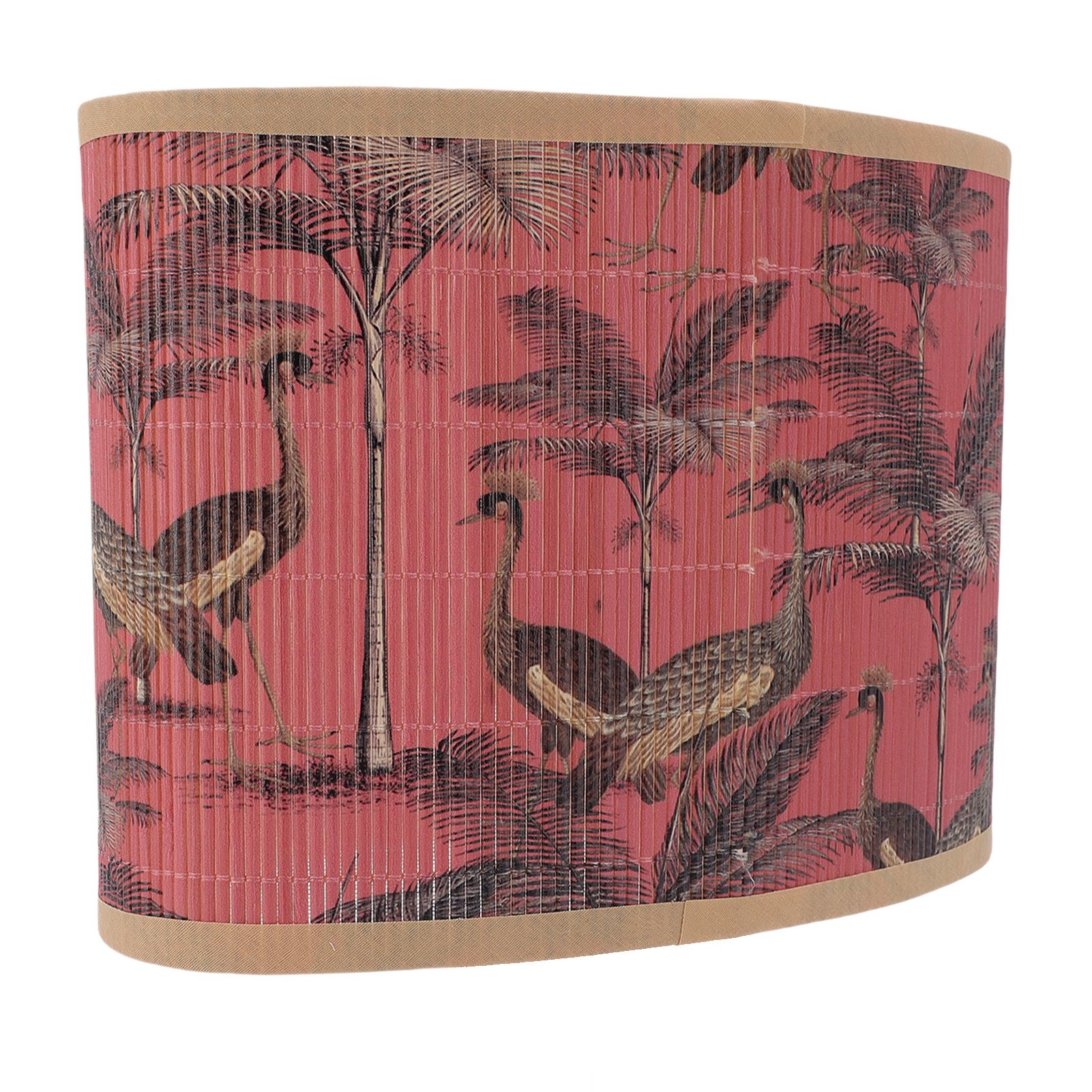 Boho Drum Lampshade Printed E27 E14 Decorative Vintage Woven Drum Lamp Shade view 11