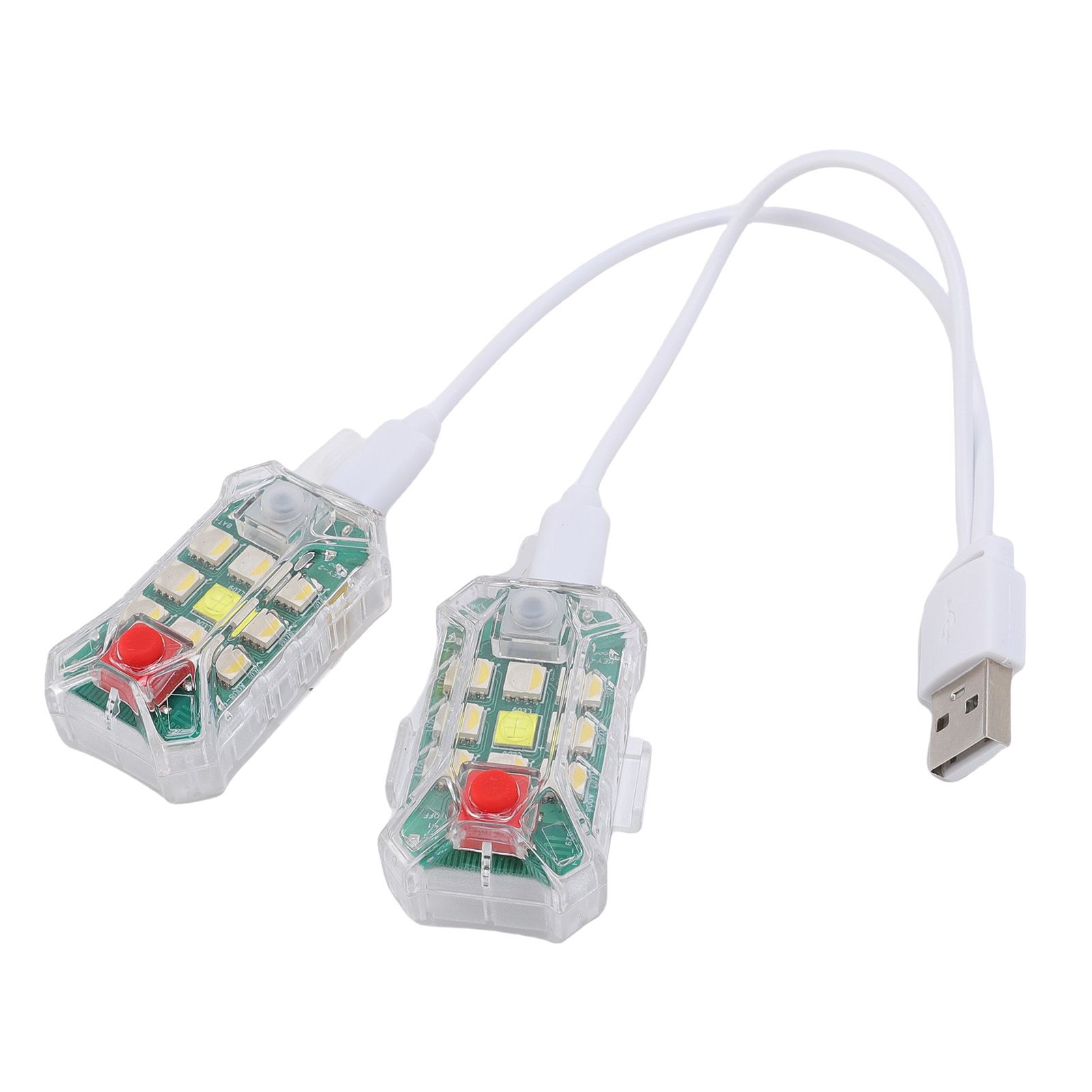 2pcs Wireless LED Strobe Lights IP65 Rated Anti Collision Remote Control
