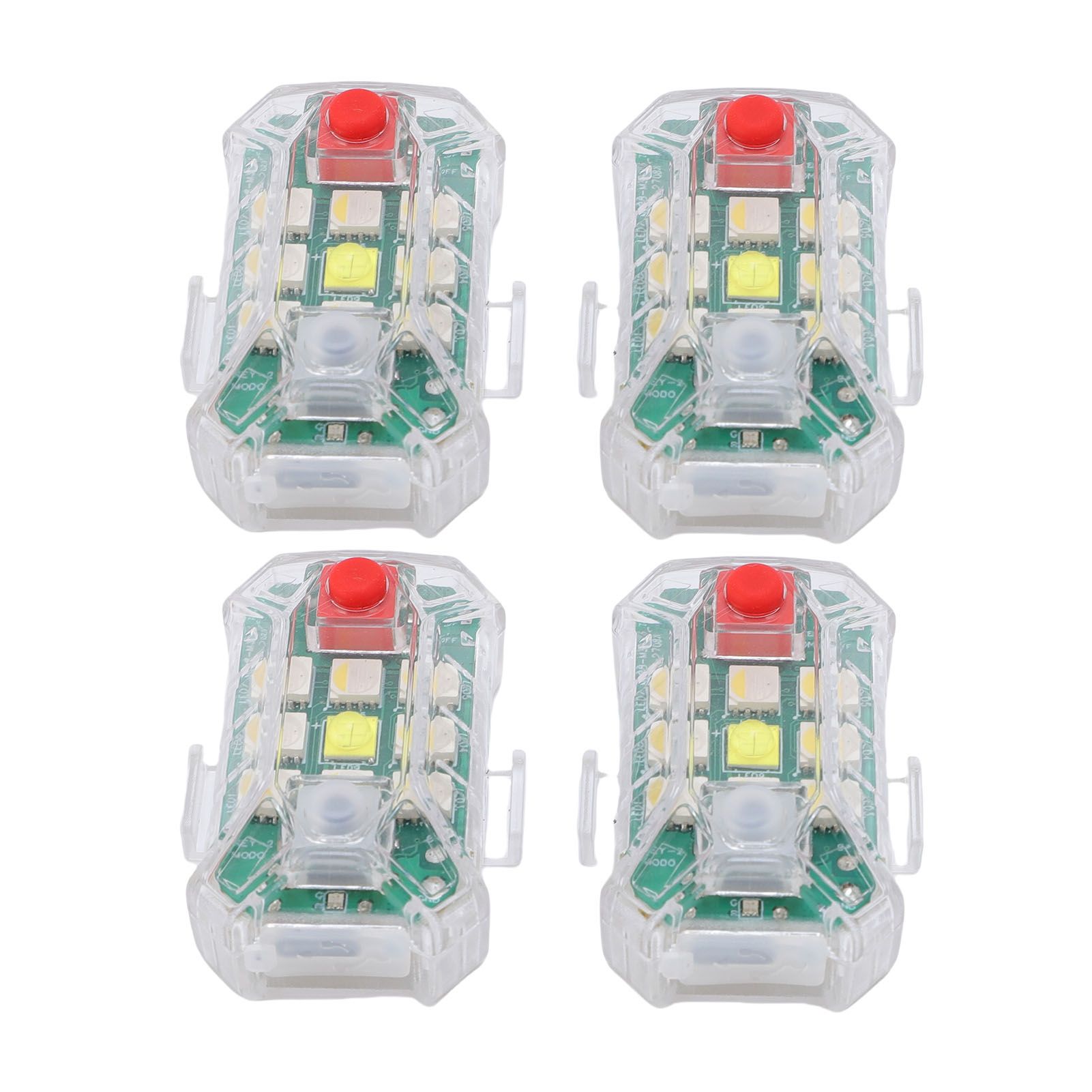 4PCS Wireless LED Strobe Lights with Remote Control RGB 7 Color Rechargeable view 6