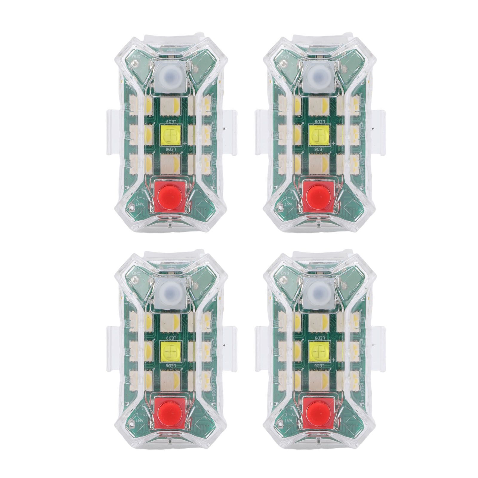 4PCS Wireless LED Strobe Lights with Remote Control RGB 7 Color Rechargeable view 8