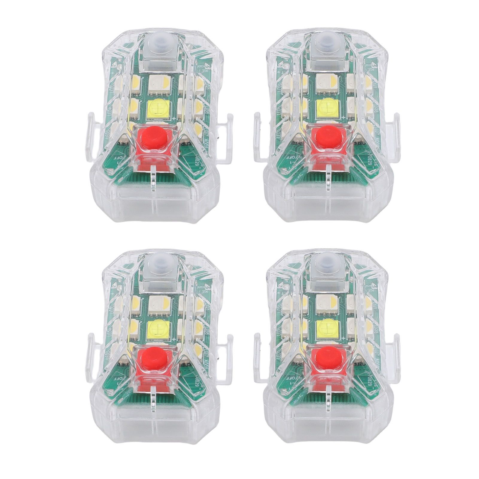 4PCS Wireless LED Strobe Lights with Remote Control RGB 7 Color Rechargeable view 9