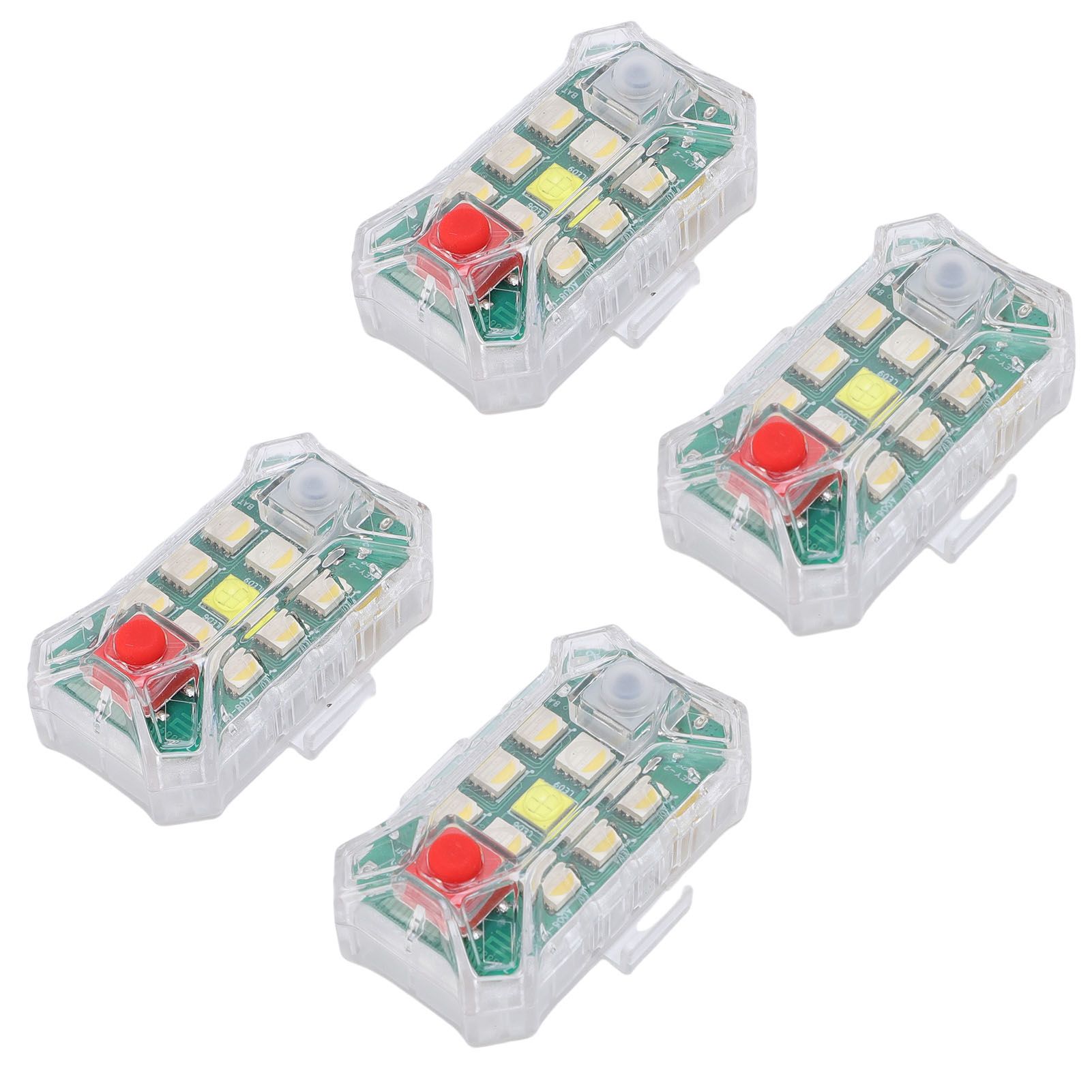 4PCS Wireless LED Strobe Lights with Remote Control RGB 7 Color Rechargeable view 10