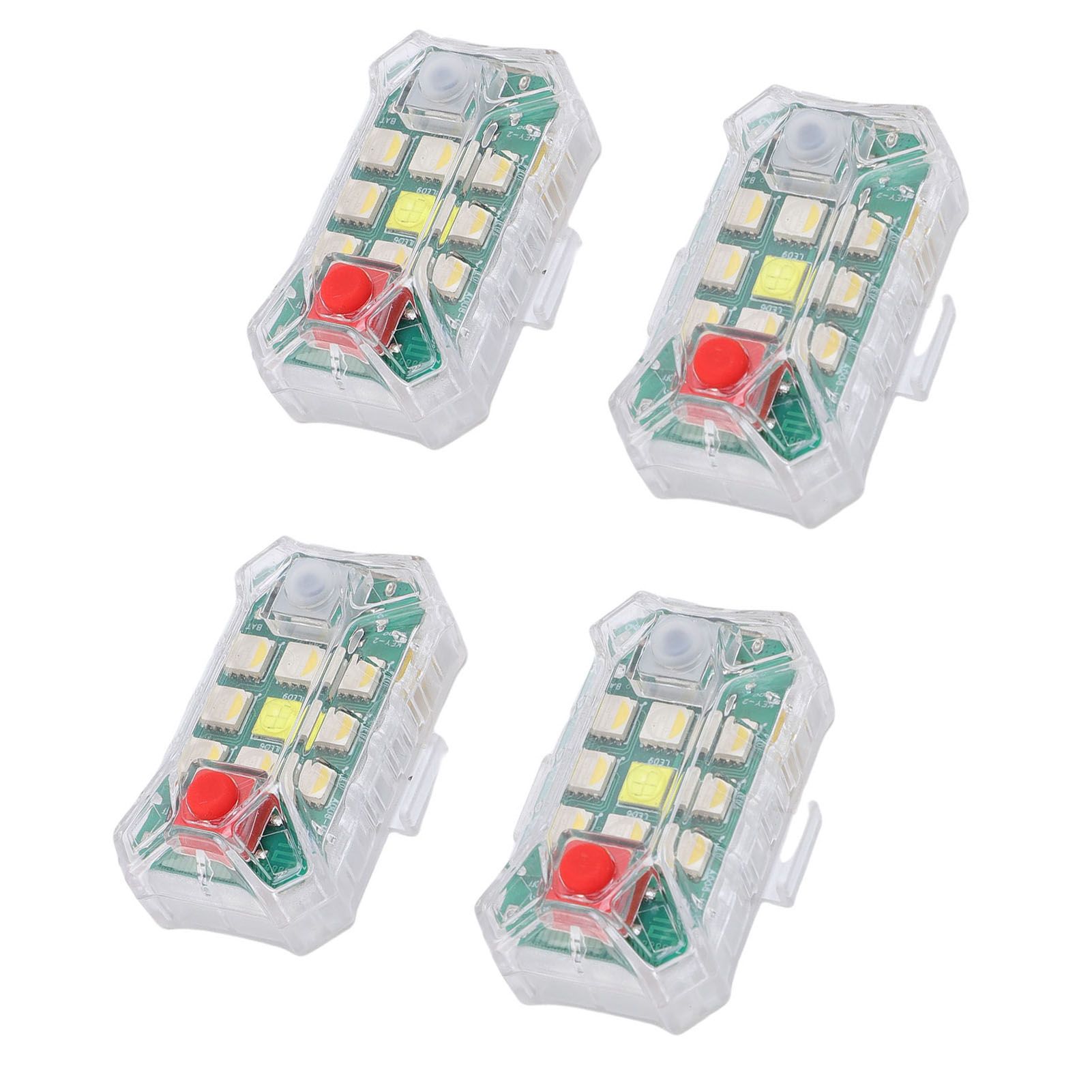 4PCS Wireless LED Strobe Lights with Remote Control RGB 7 Color Rechargeable view 12