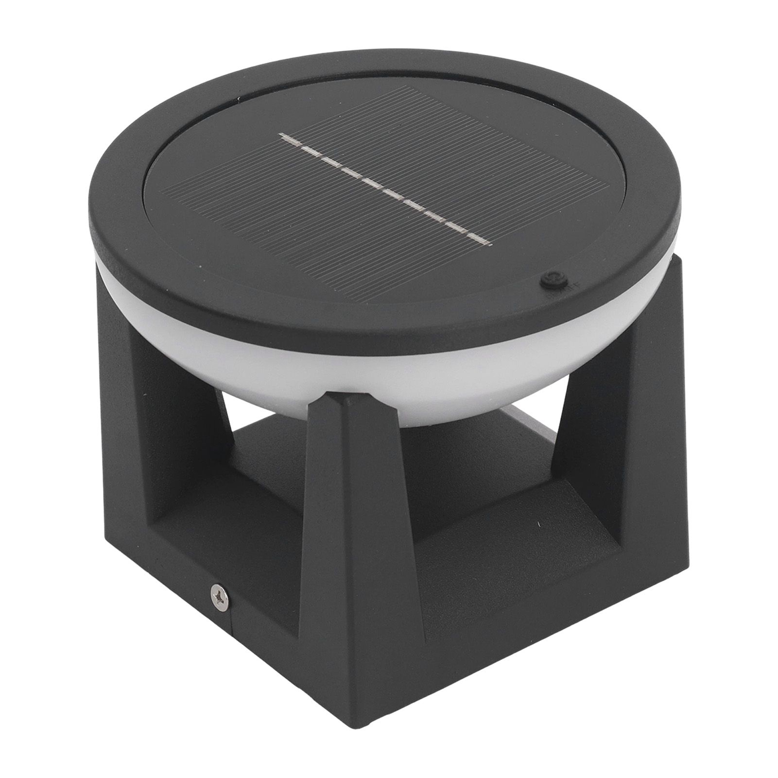 Solar Post Light Outdoor Column Pillar Lamp Y140 Round view 4
