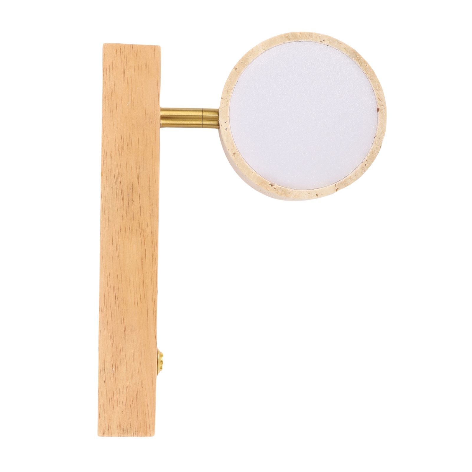 Rotating Stone Wall Sconce with Switch LED Warm Light Adjustable Angle Rustic
