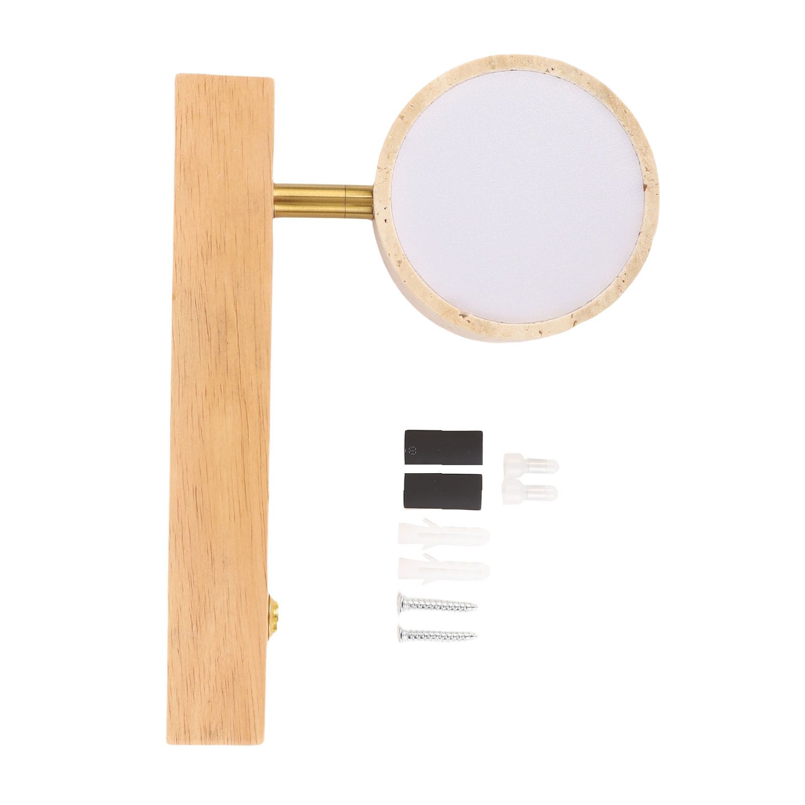 Rotating Stone Wall Sconce with Switch LED Warm Light Adjustable Angle Rustic view 3