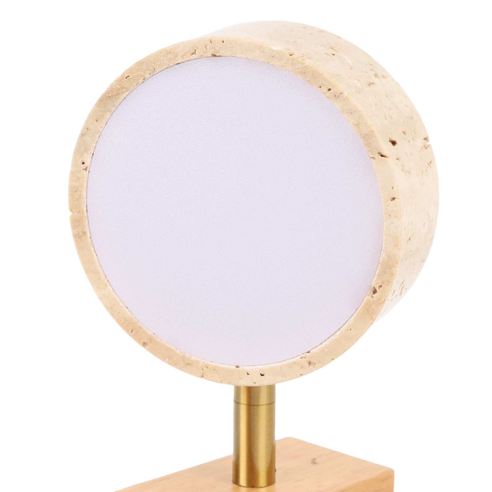 Rotating Stone Wall Sconce with Switch LED Warm Light Adjustable Angle Rustic view 5