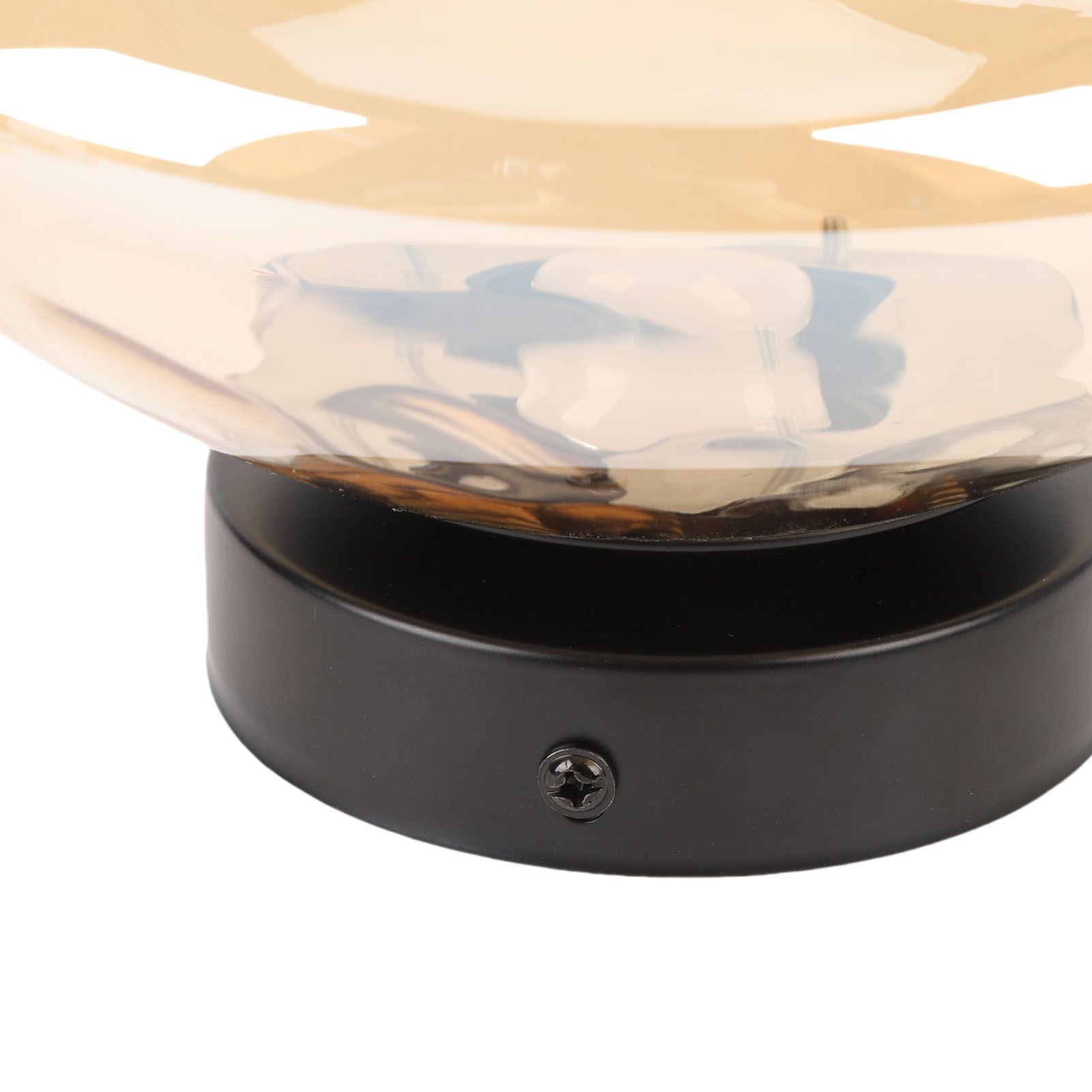 Modern Minimalist Wall Sconce 3000K Warm Light Glass Iron Corrugated view 5