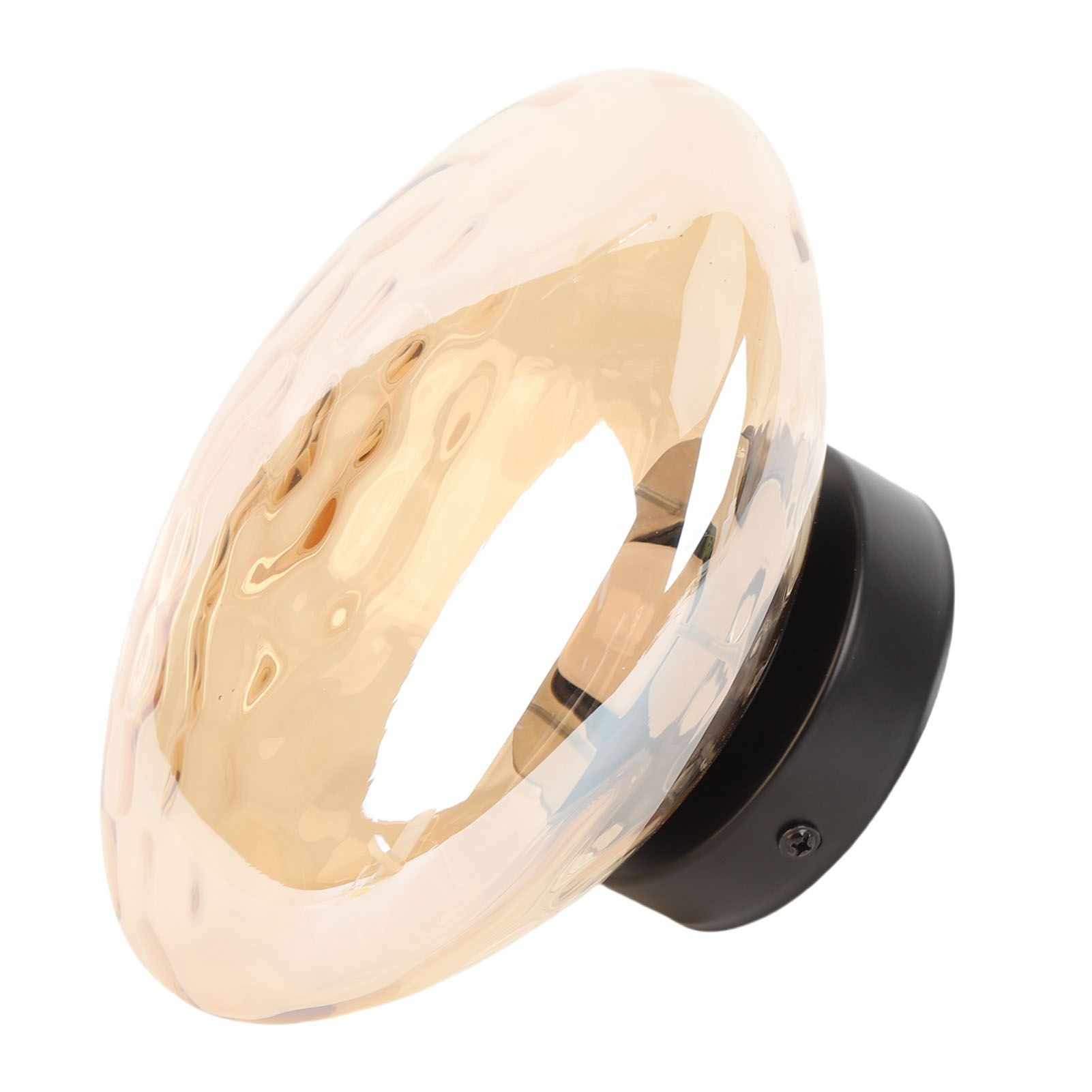 Modern Minimalist Wall Sconce 3000K Warm Light Glass Iron Corrugated view 10